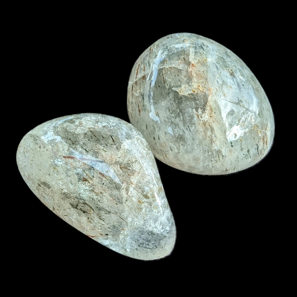 Hair Tourmaline in Clear Quartz 1-3 polished crystals 10-15g Rocks and Things
