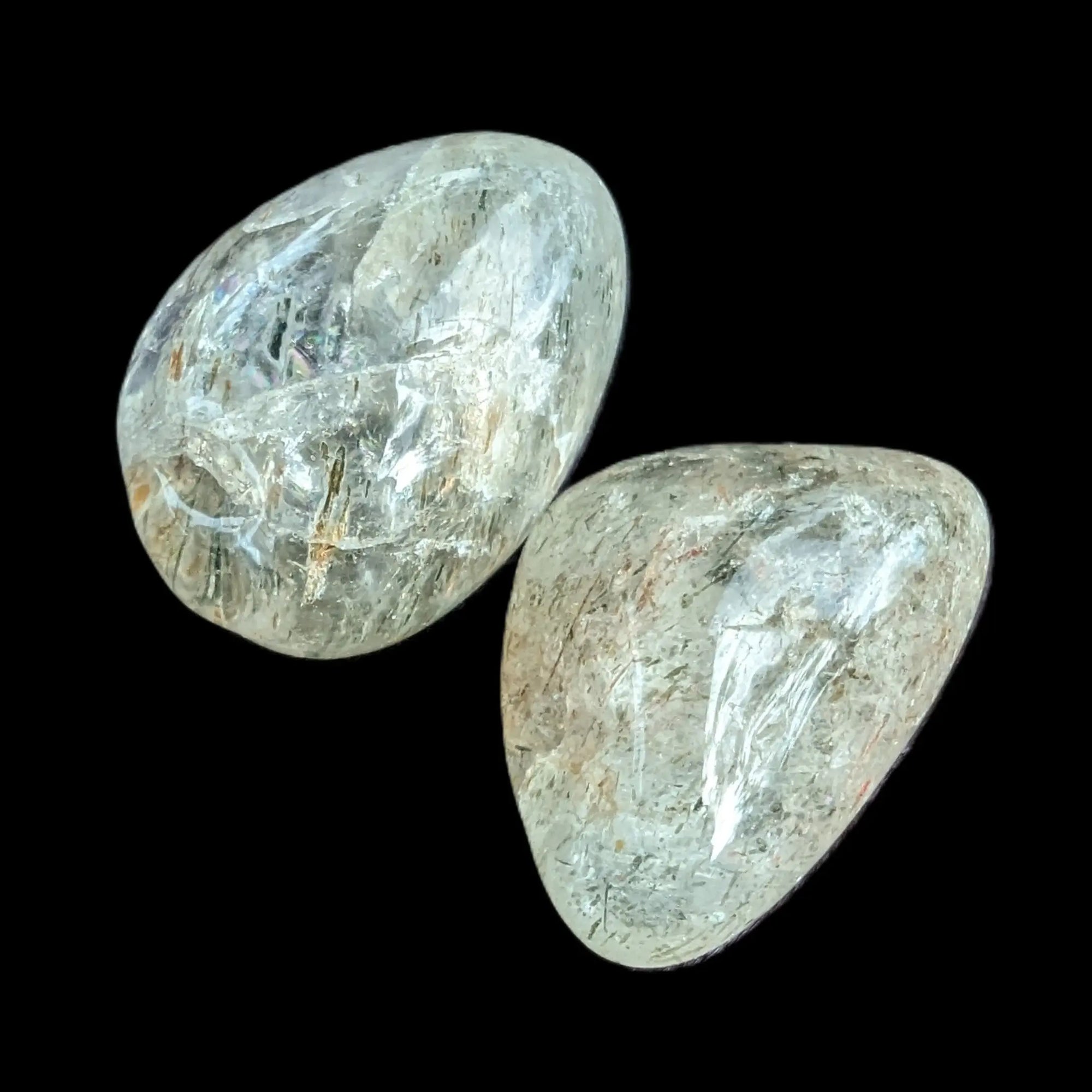 Hair Tourmaline in Clear Quartz 1-3 polished crystals 10-15g Rocks and Things