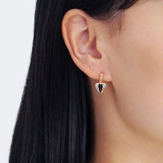 Heart Earring in sunlight - Rocks and Things Store