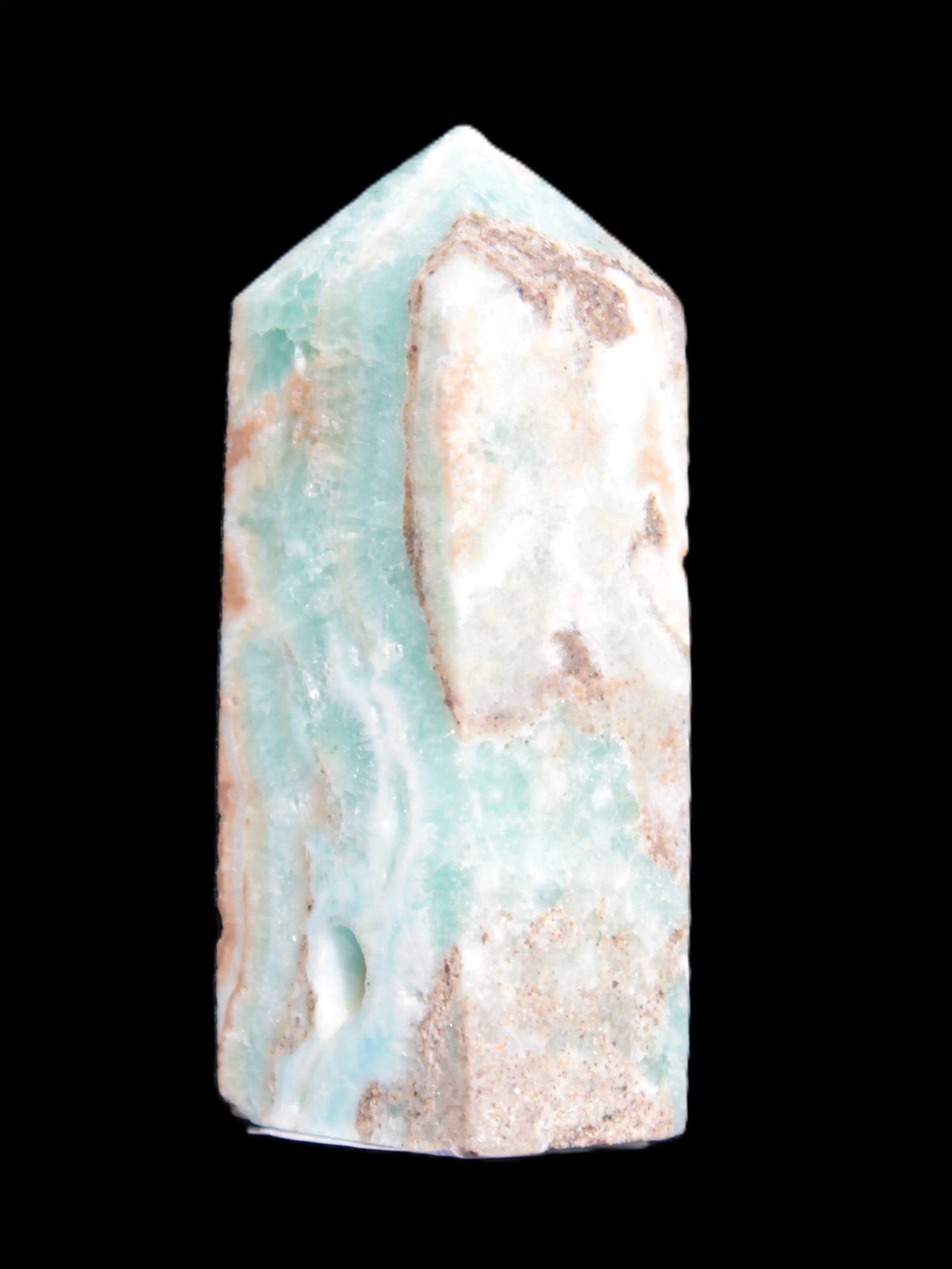 Hemimorphite Sky Blue wand 60mm 56.5g Rocks and Things Store