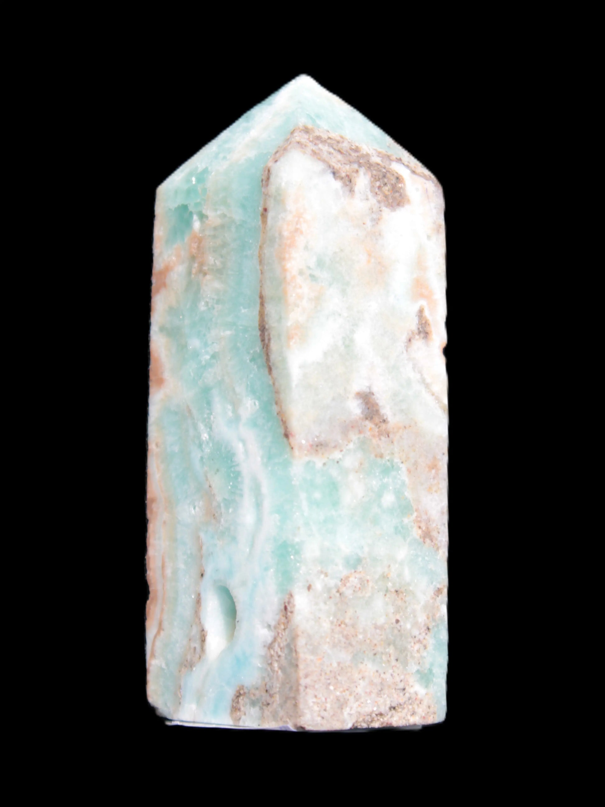 Hemimorphite Sky Blue wand 60mm 56.5g Rocks and Things Store