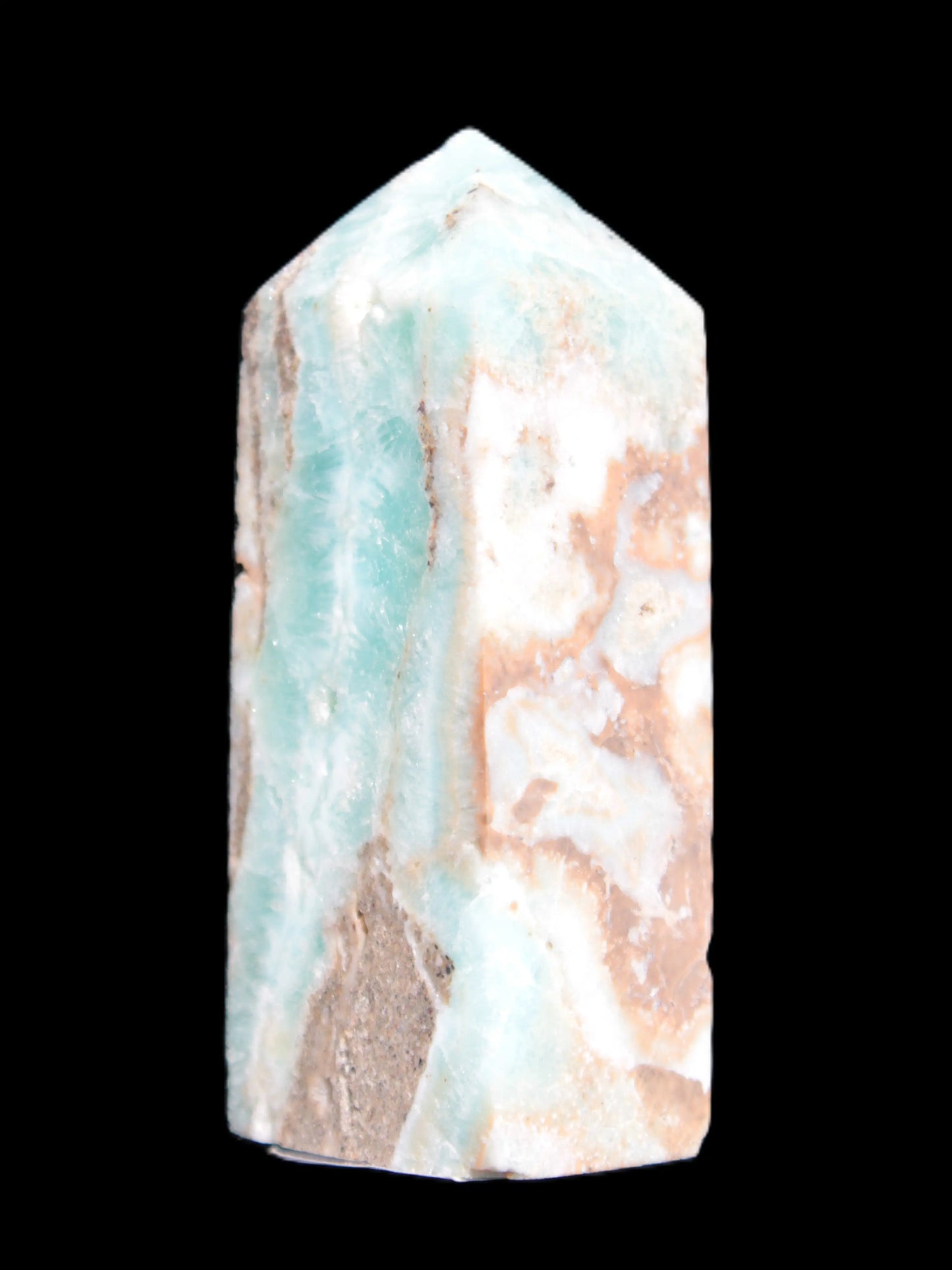 Hemimorphite Sky Blue wand 60mm 56.5g Rocks and Things Store