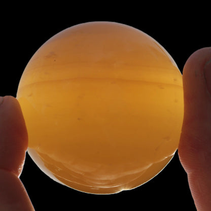 Honey Calcite sphere 47mm 162g Rocks and Things