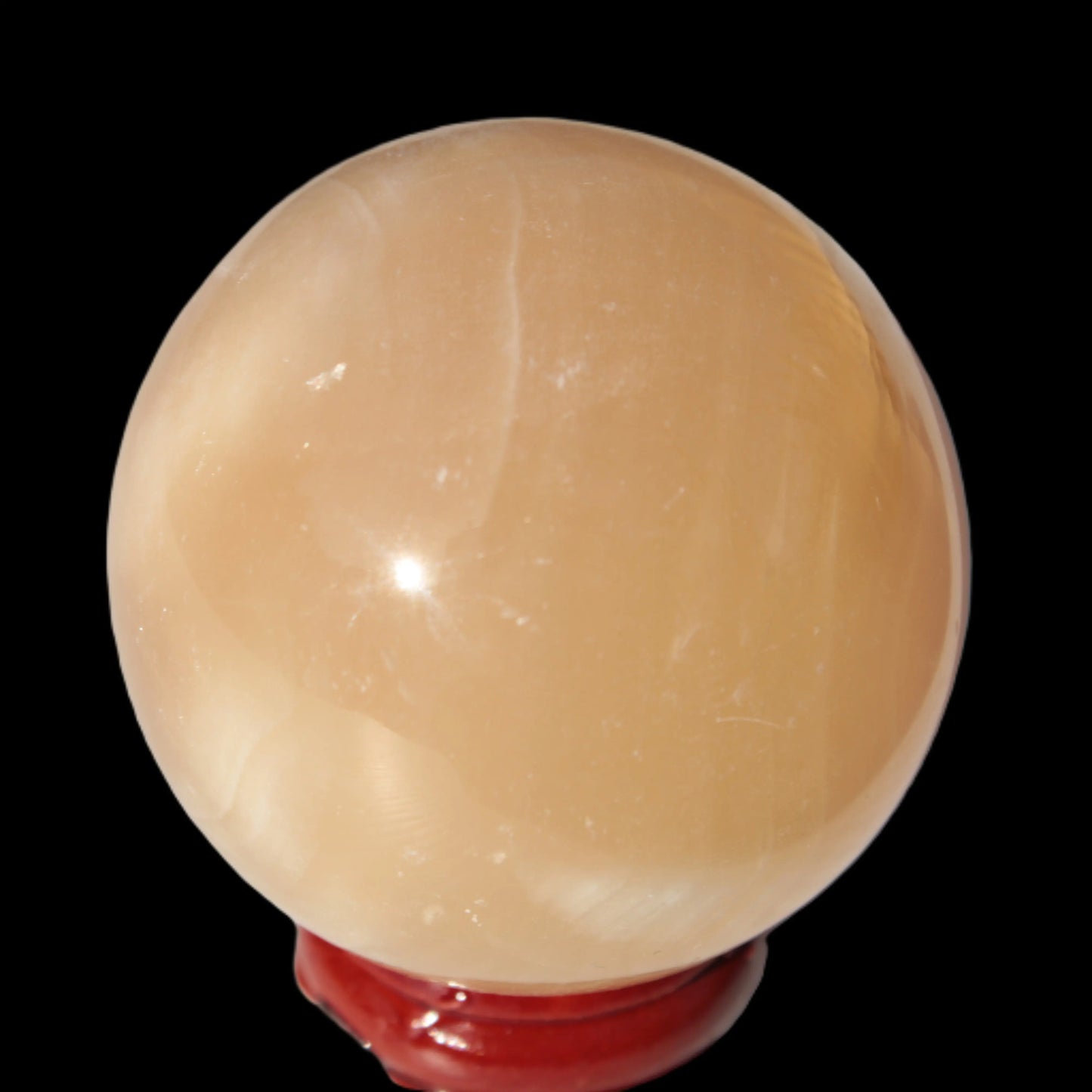 Honey Calcite sphere 49mm 167g Rocks and Things Store