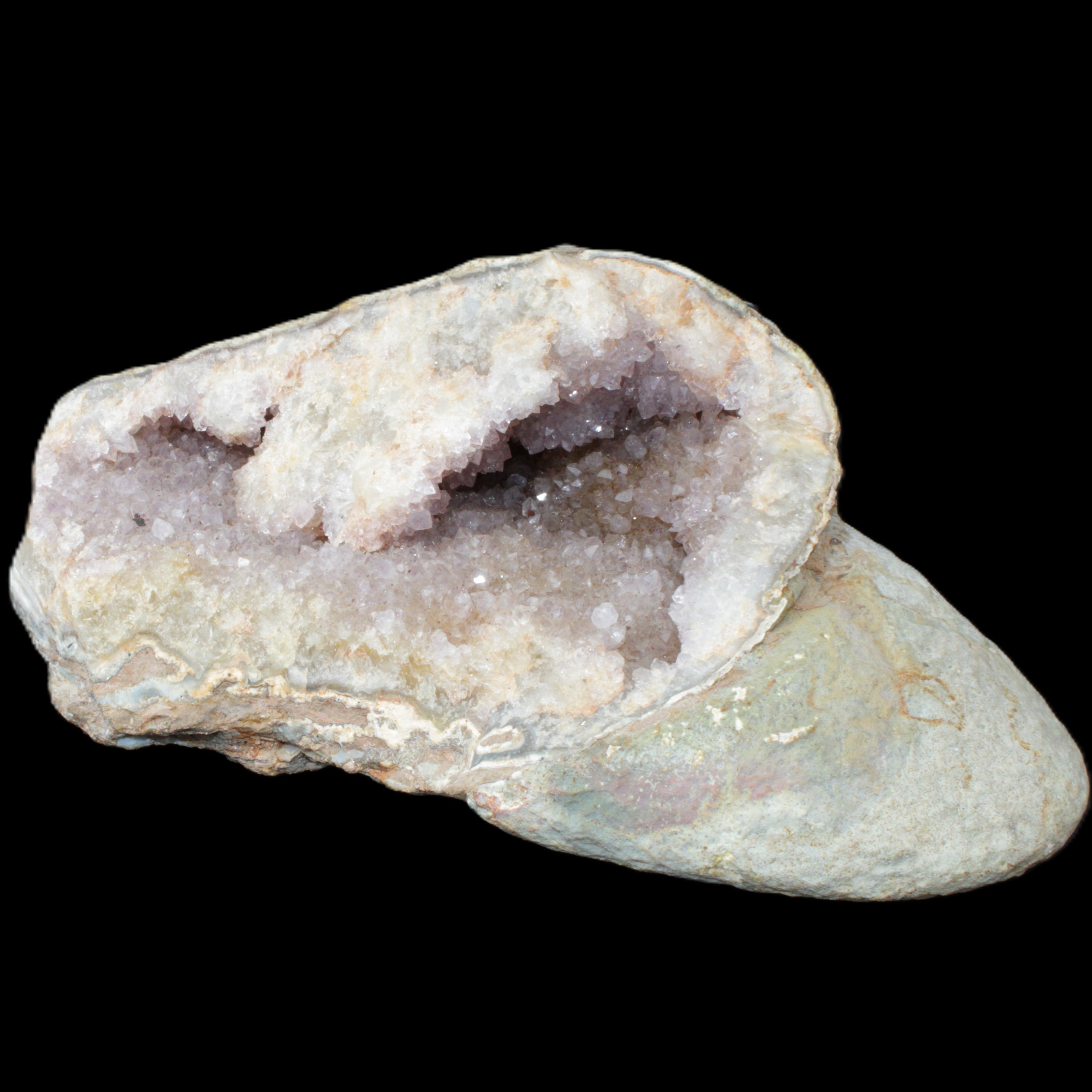 Pink and Violet Amethyst slipper geode 260*190*115mm 3500g in sunlight - Rocks and Things Store