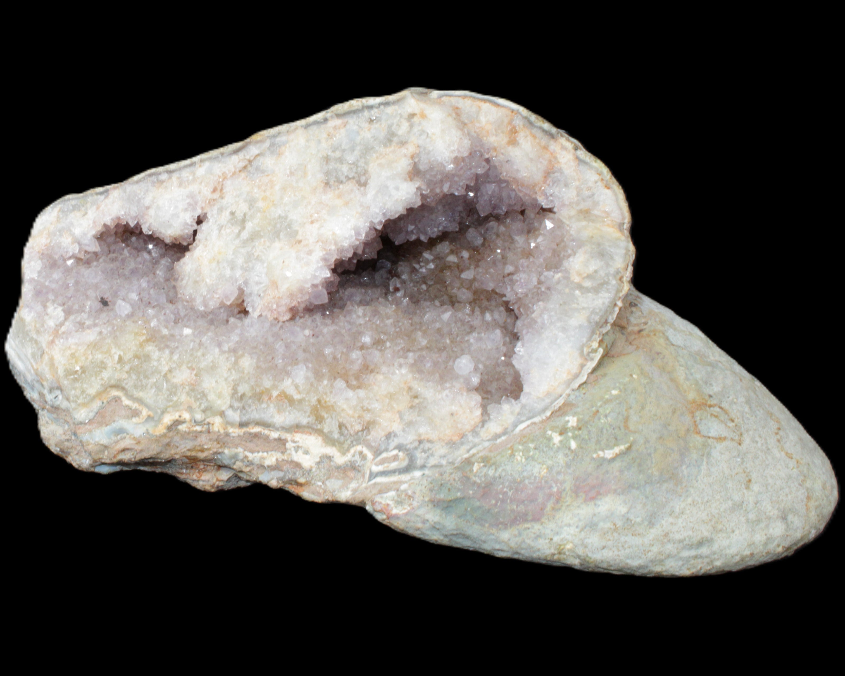 Pink and Violet Amethyst slipper geode 260*190*115mm 3500g in sunlight - Rocks and Things Store