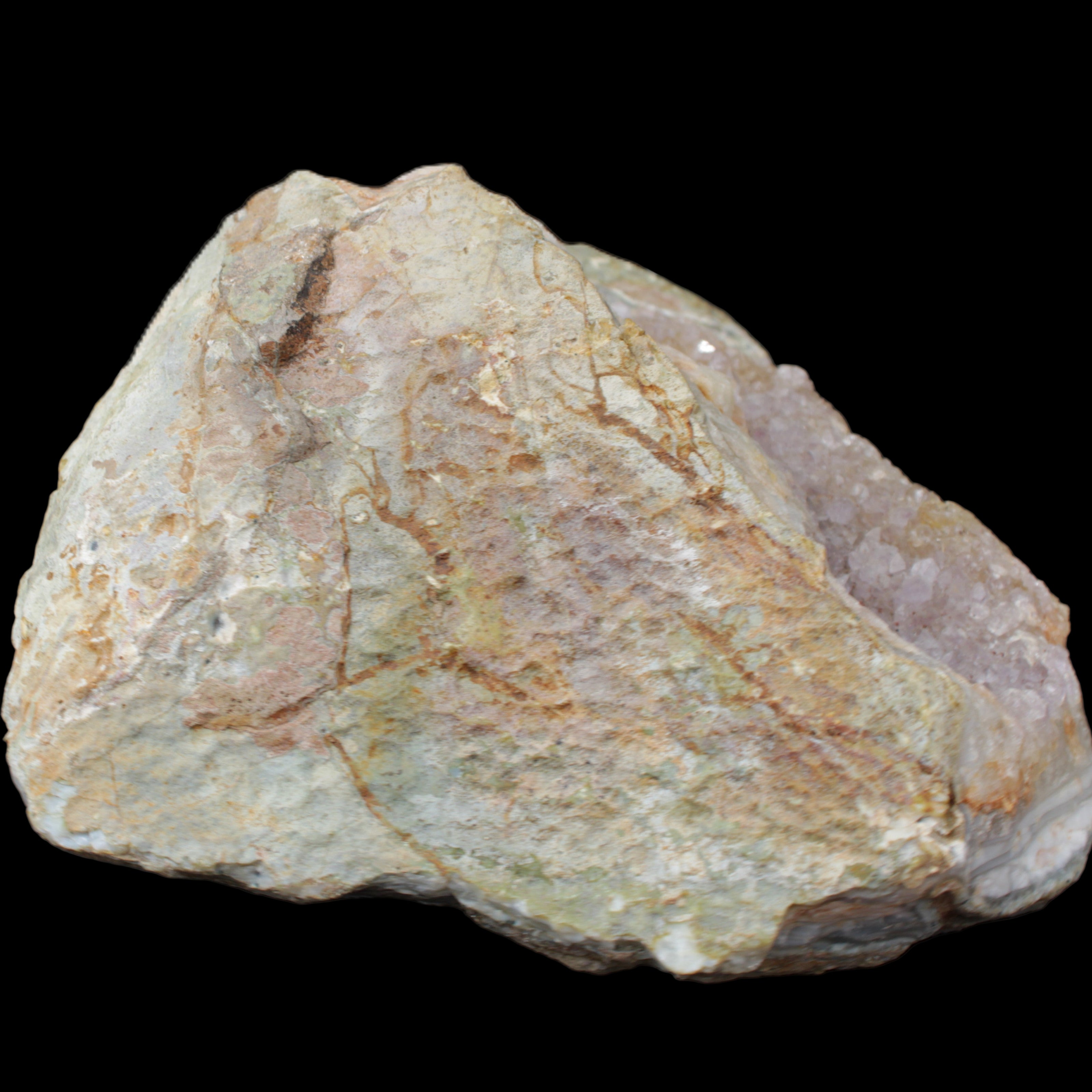 Pink and Violet Amethyst slipper geode 260*190*115mm 3500g in sunlight - Rocks and Things Store