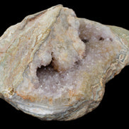 Pink and Violet Amethyst slipper geode 260*190*115mm 3500g in sunlight - Rocks and Things Store