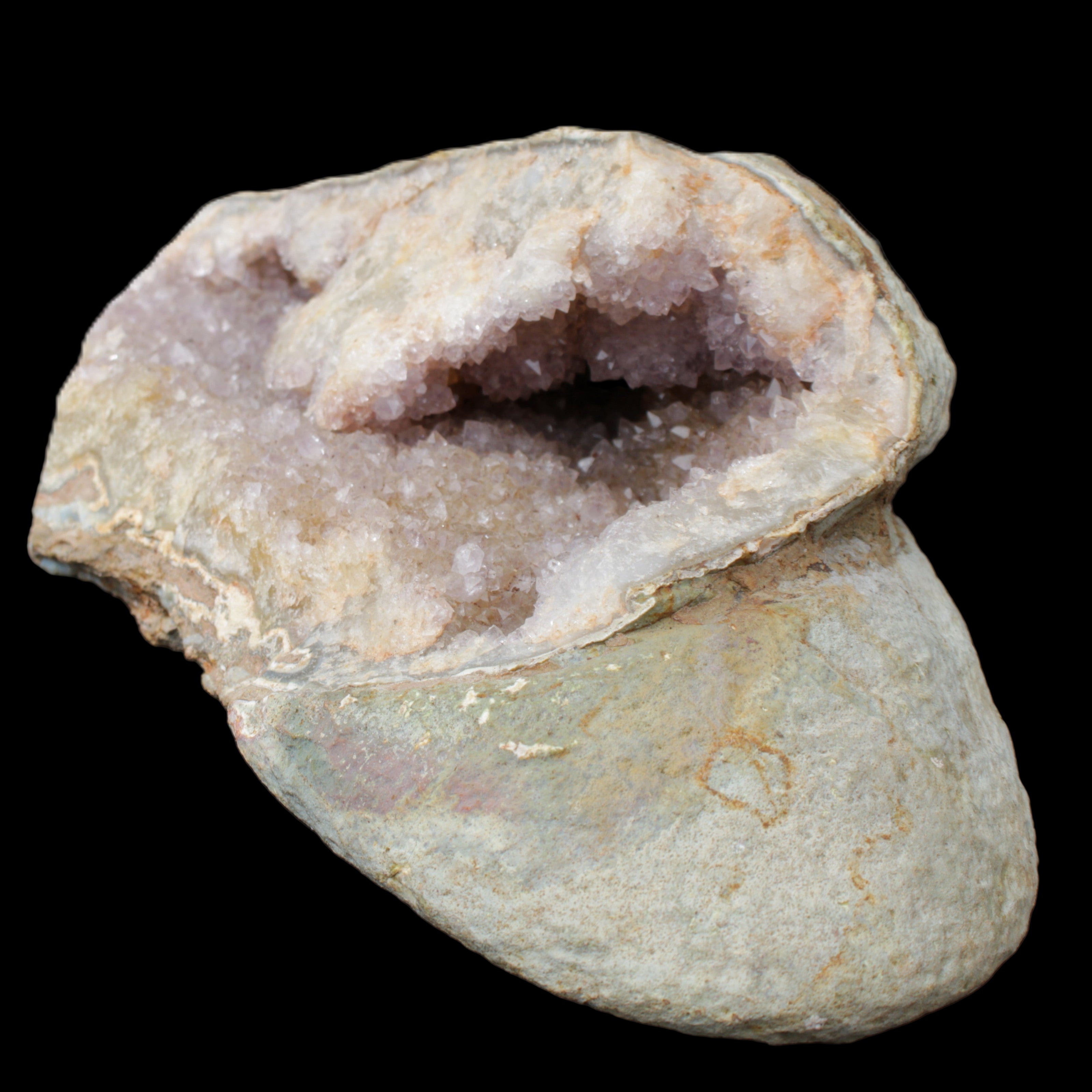 Pink and Violet Amethyst slipper geode 260*190*115mm 3500g in sunlight - Rocks and Things Store