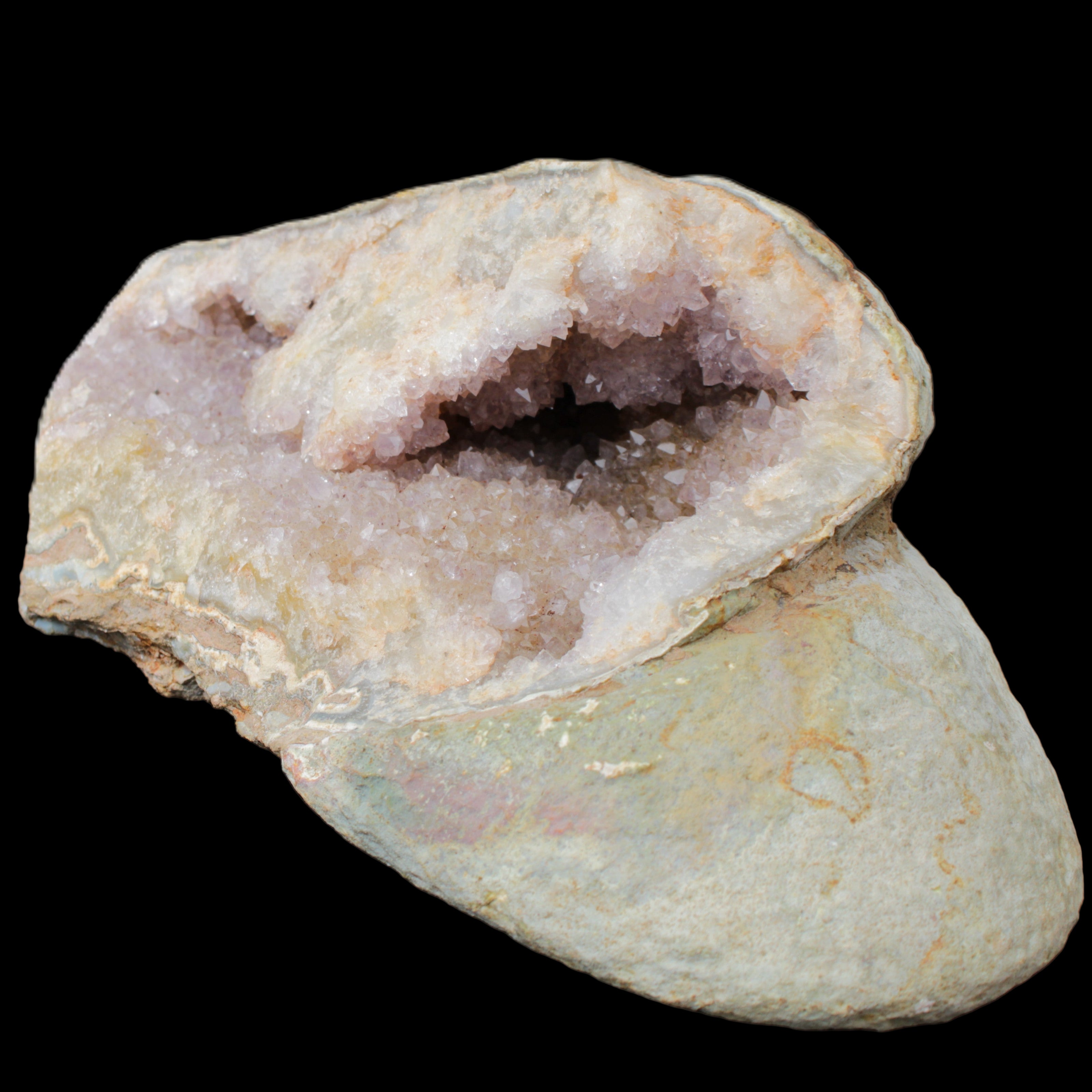 Pink and Violet Amethyst slipper geode 260*190*115mm 3500g in sunlight - Rocks and Things Store