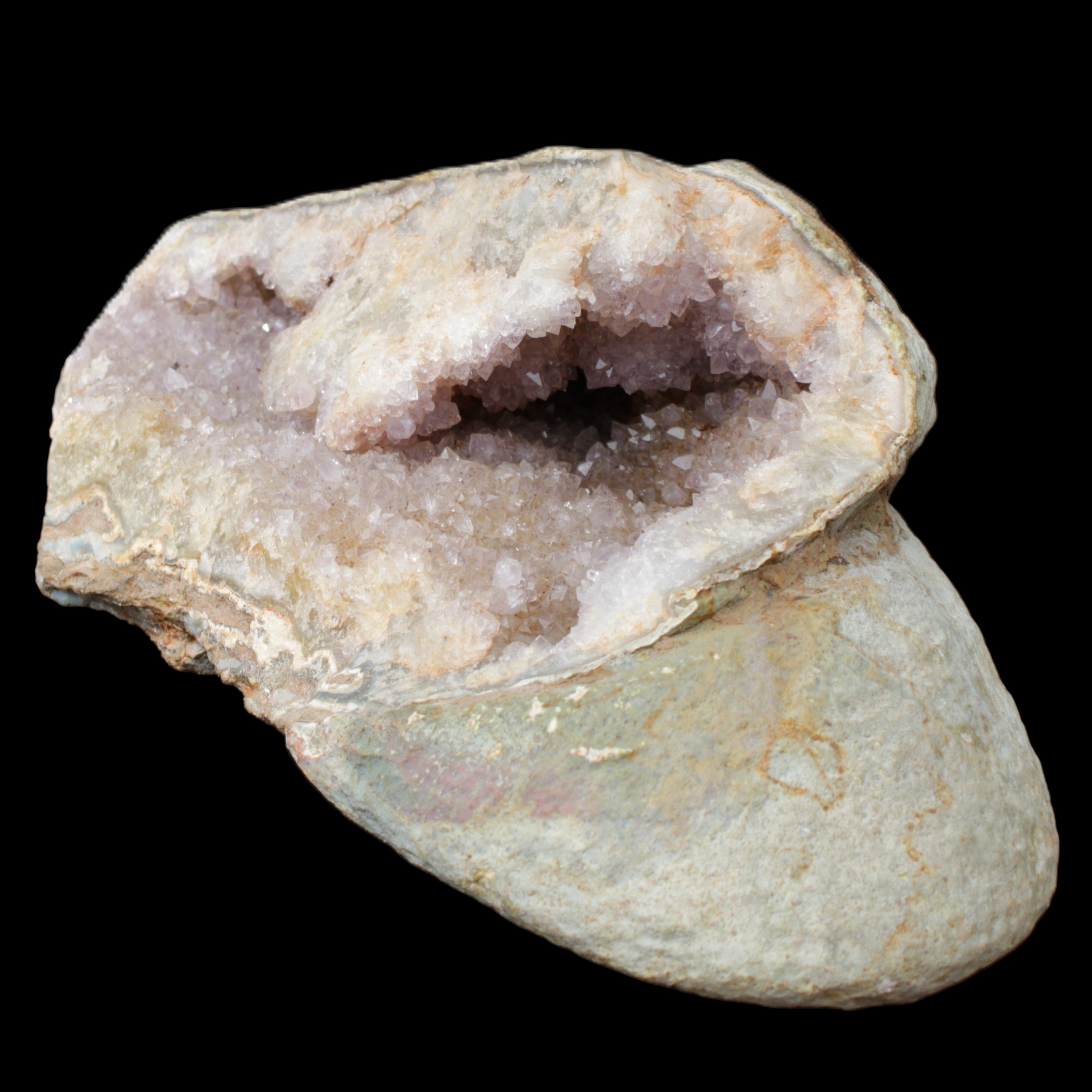 Pink and Violet Amethyst slipper geode 260*190*115mm 3500g in sunlight - Rocks and Things Store