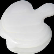 Mangano Calcite hand-carved apple 41-49g Rocks and Things