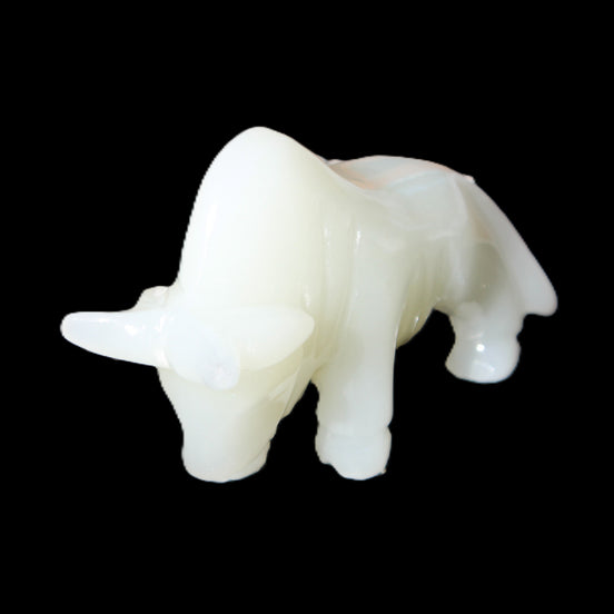 Afghan Jade hand-carved Bull 118*34*72mm 250g in sunlight - Rocks and Things Store