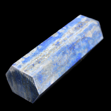 Lapis Lazuli wand 77mm 85g in sunlight - Rocks and Things Store