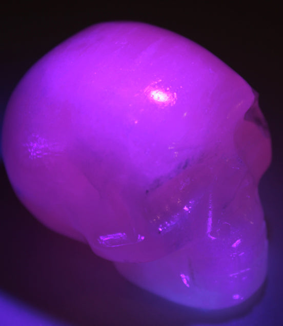 Mangano Calcite skull 40*55*45mm approx 160/161g Rocks and Things