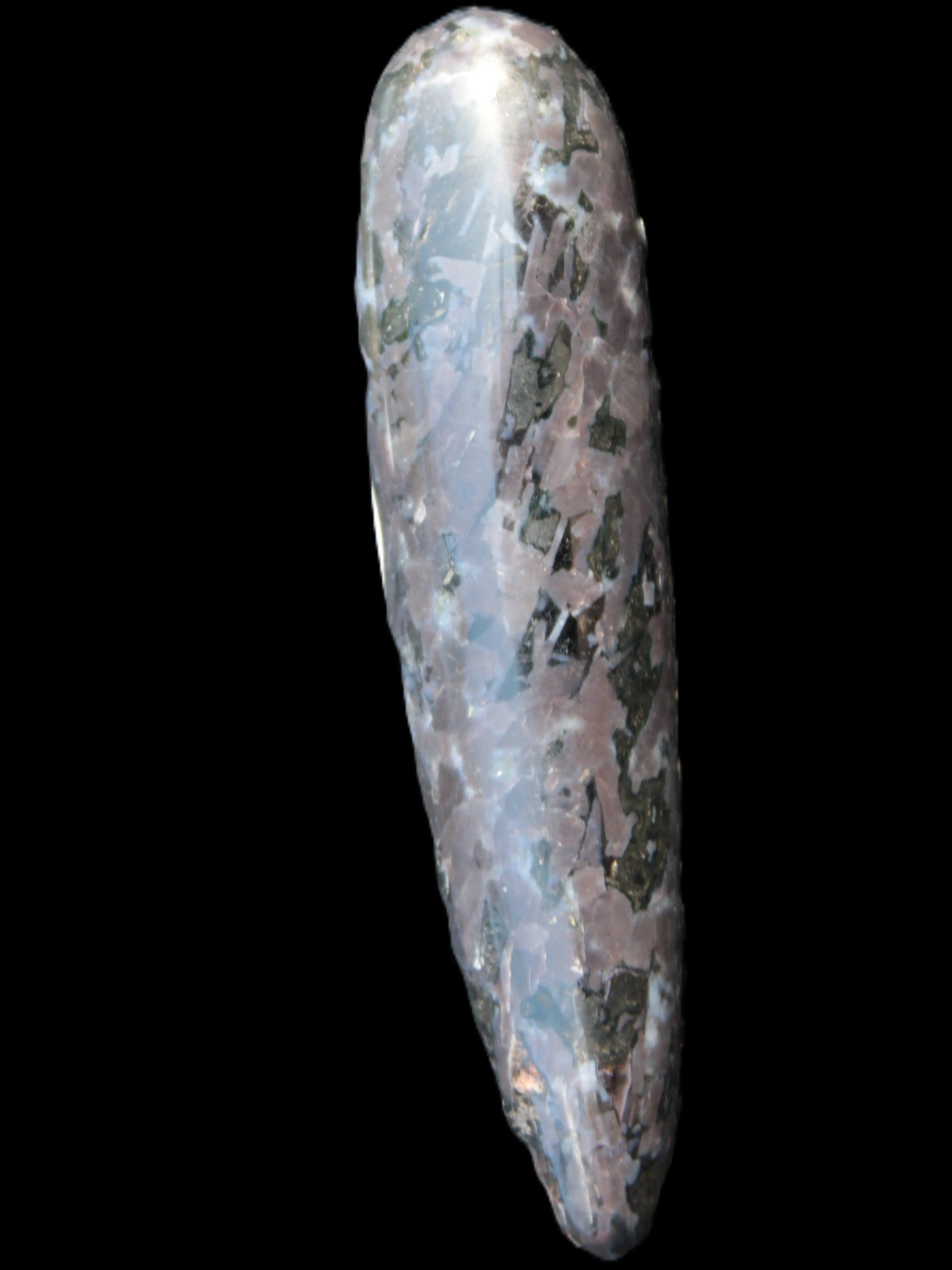 Indigo Gabbro massage wand from Himalaya 114mm 131g Rocks and Things