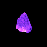 Kunzite crystal from Afghanistan 2-3g in UV light - Rocks and Things Store