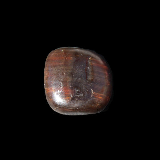 Dark Chocolate Calcite tumble polished stone 25-30mm 8-10g in sunlight - Rocks and Things Store