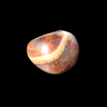 Dark Chocolate Calcite tumble polished stone 25-30mm 8-10g Rocks and Things Store