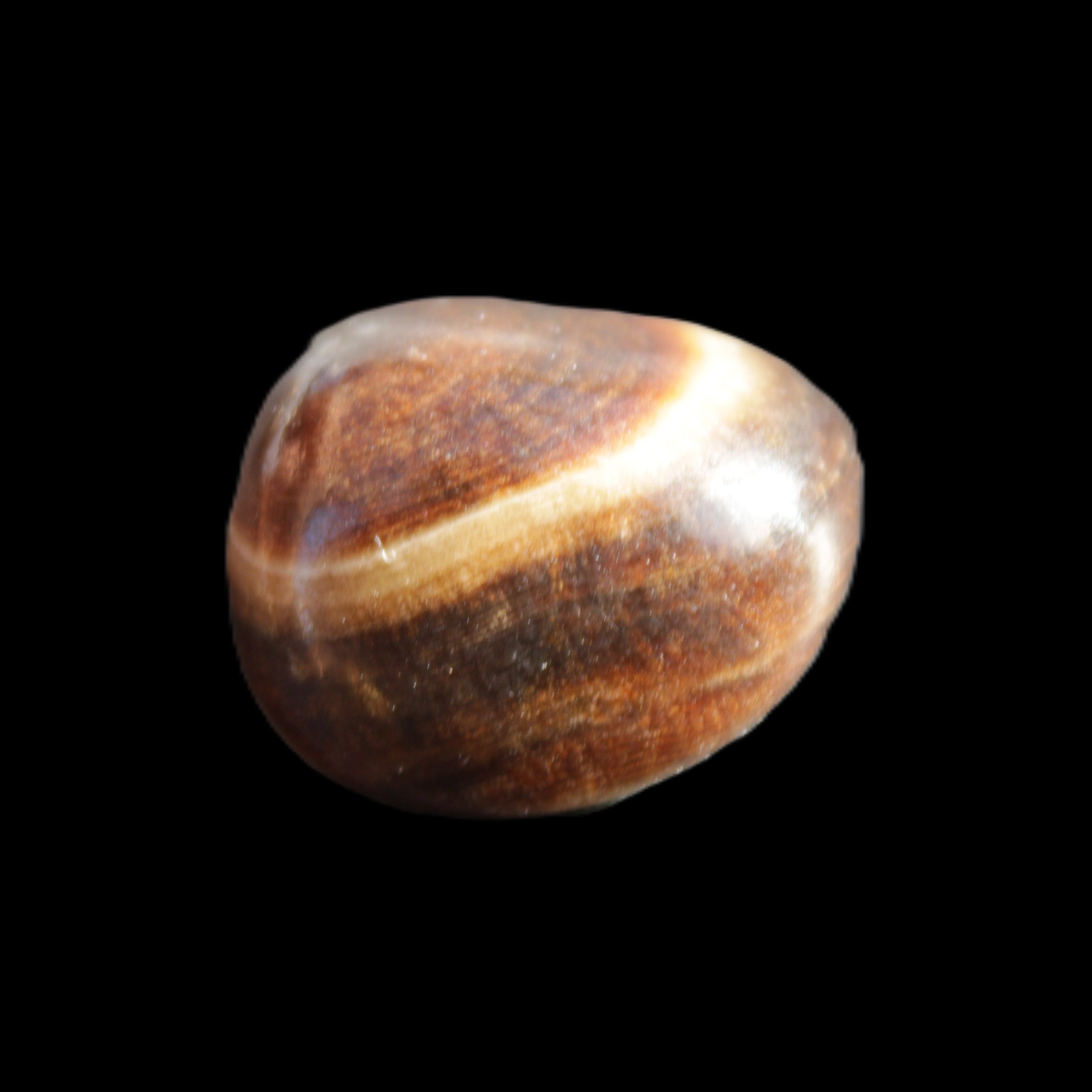 Dark Chocolate Calcite tumble polished stone 25-30mm 8-10g Rocks and Things Store