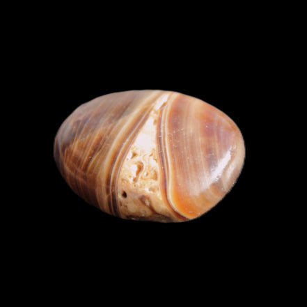 Dark Chocolate Calcite tumble polished stone 25-30mm 8-10g Rocks and Things Store