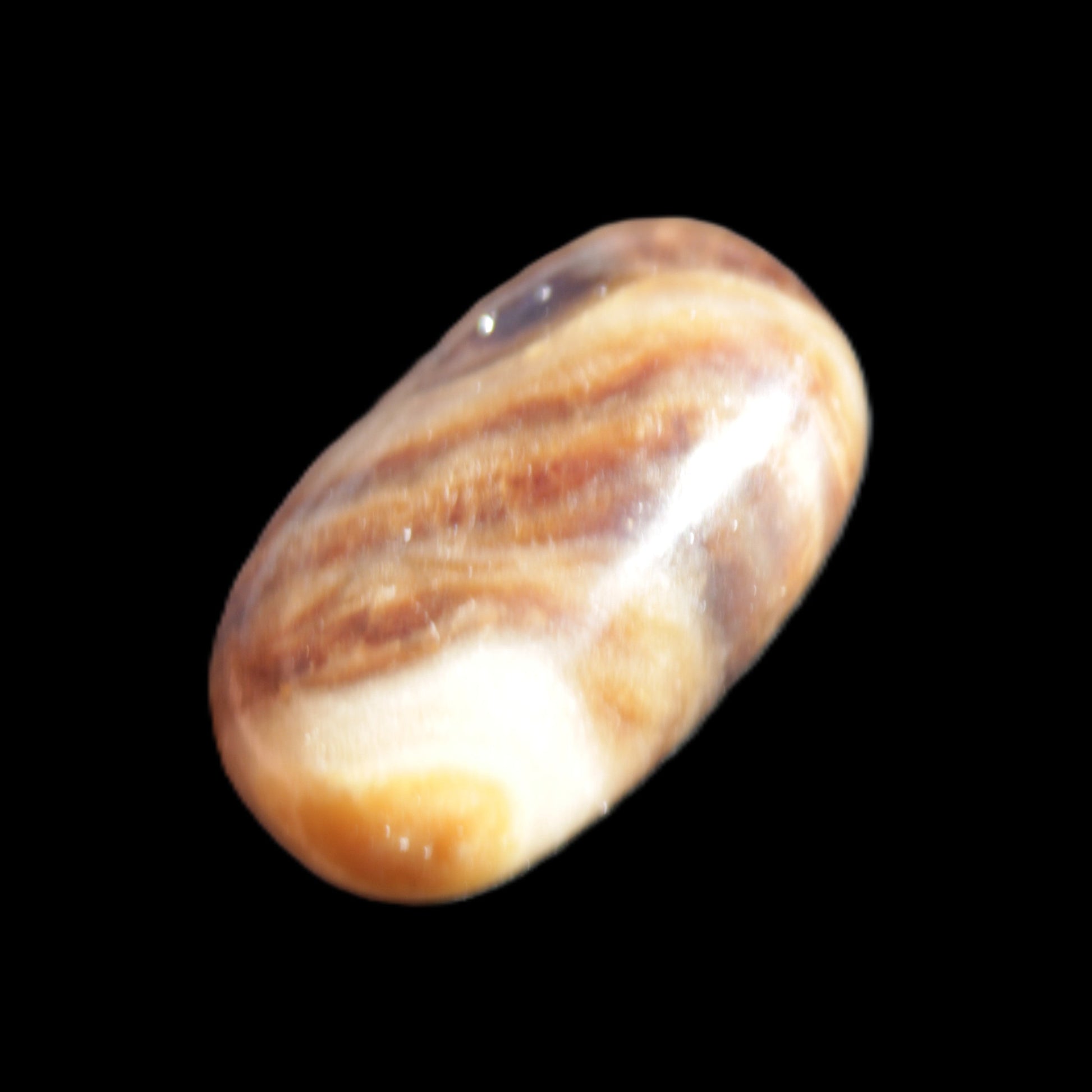 Dark Chocolate Calcite tumble polished stone 25-30mm 8-10g Rocks and Things Store