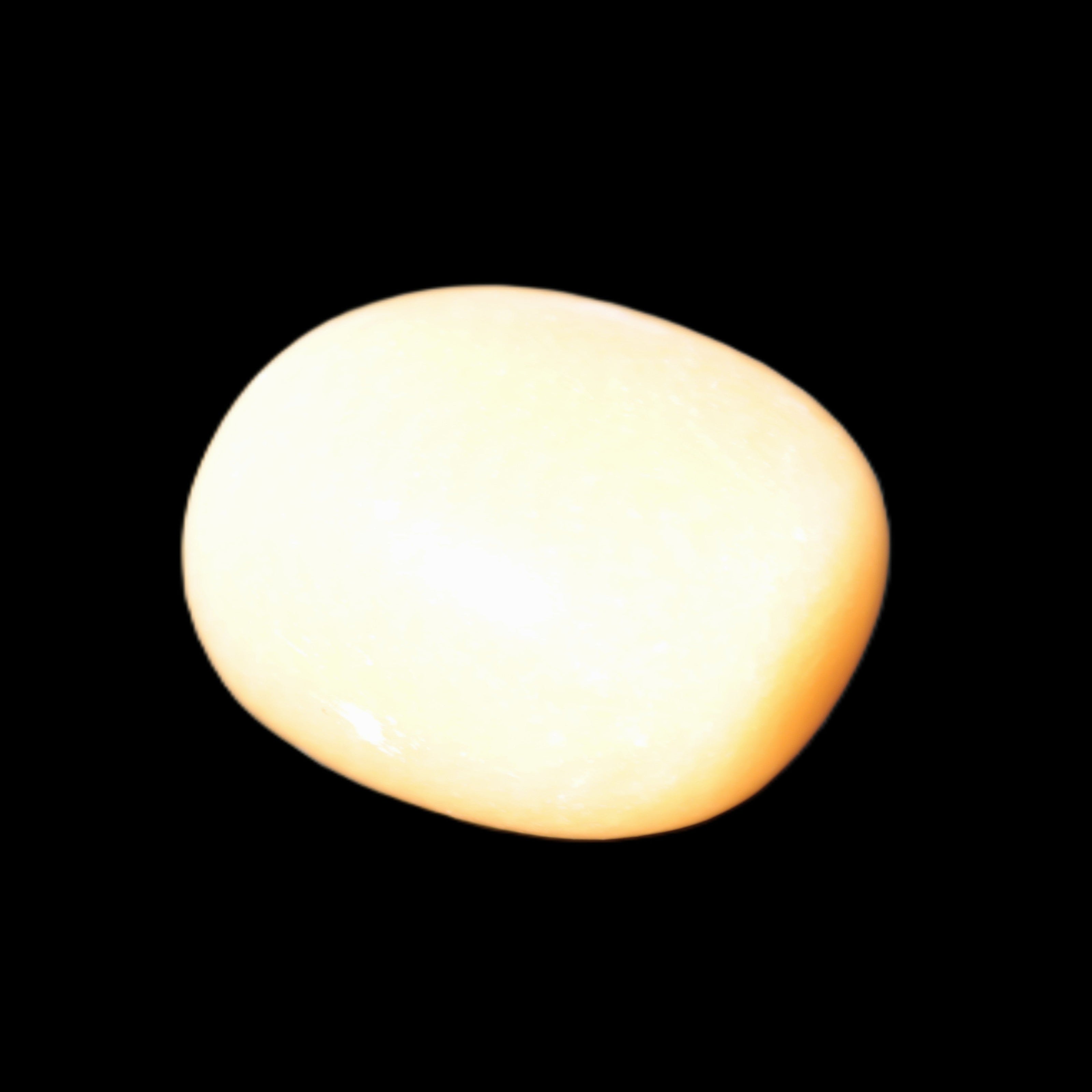 Lemon Calcite tumbled stone 25-30g Rocks and Things Store