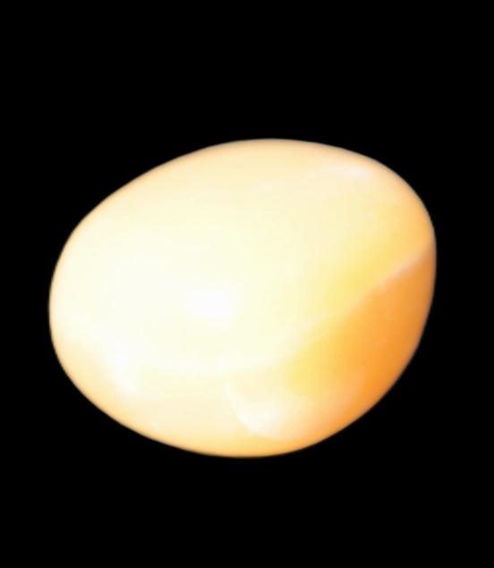 Lemon Calcite tumbled stone 25-30g Rocks and Things Store