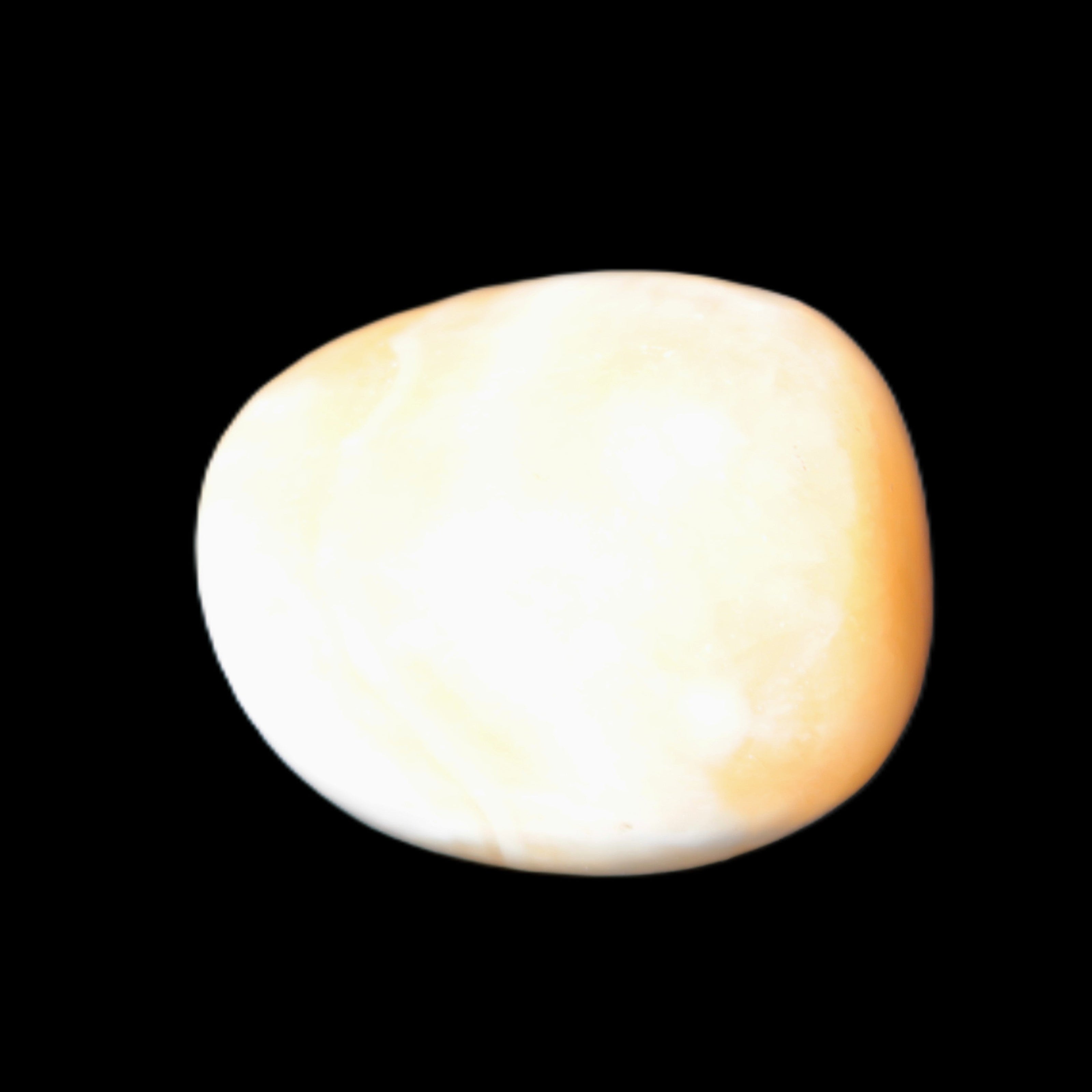 Lemon Calcite tumbled stone 25-30g Rocks and Things Store