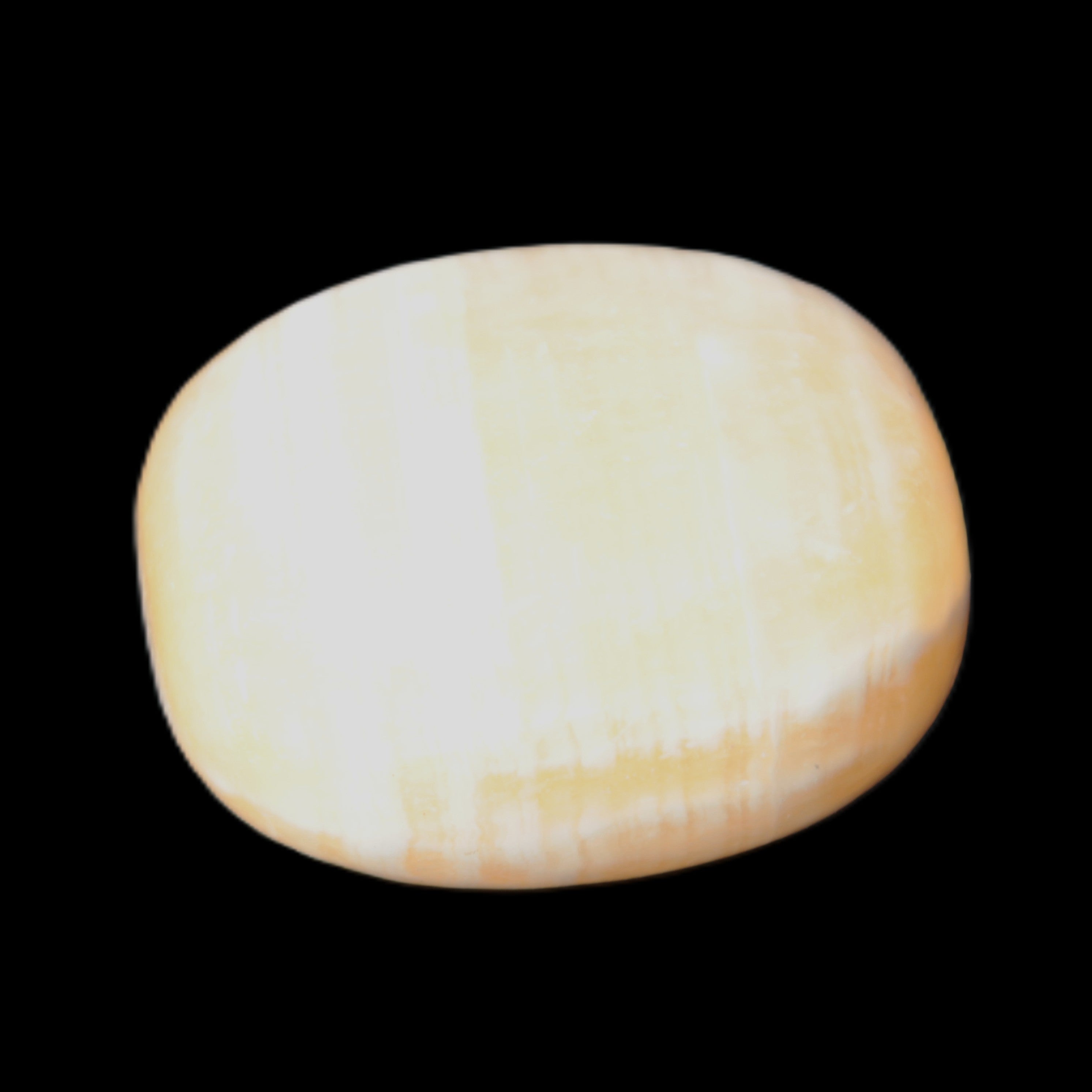 Lemon Calcite tumbled stone 25-30g Rocks and Things Store