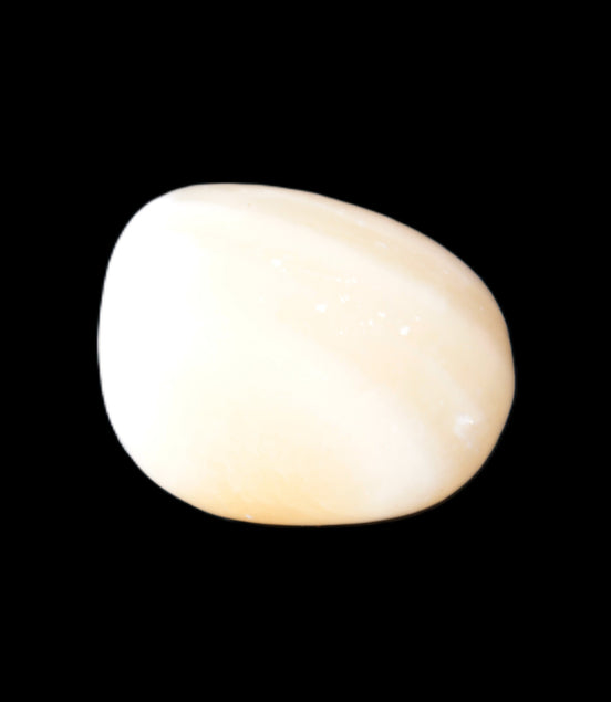 Lemon Calcite tumbled stone 21-24g Rocks and Things Store