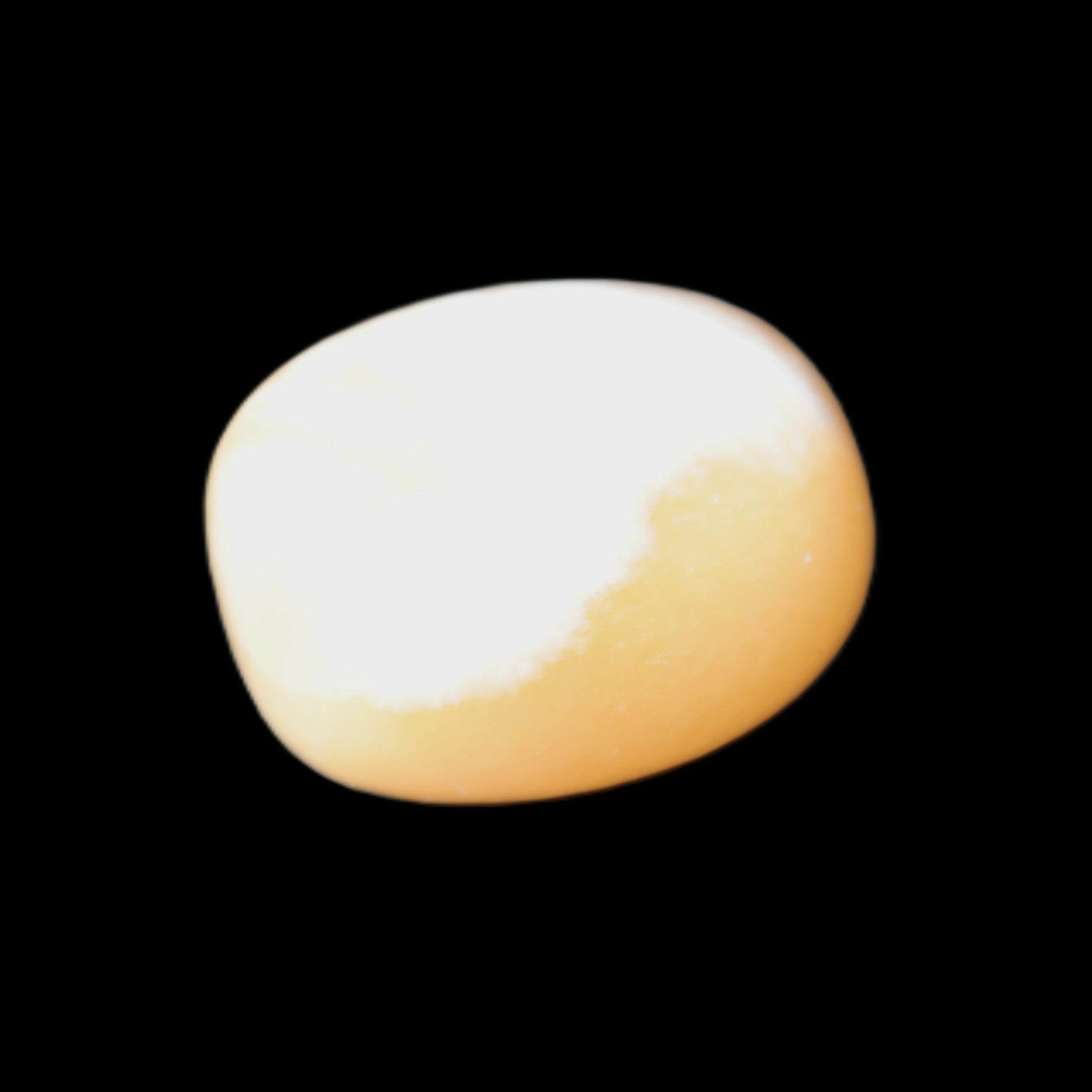 Lemon Calcite tumbled stone 21-24g Rocks and Things Store