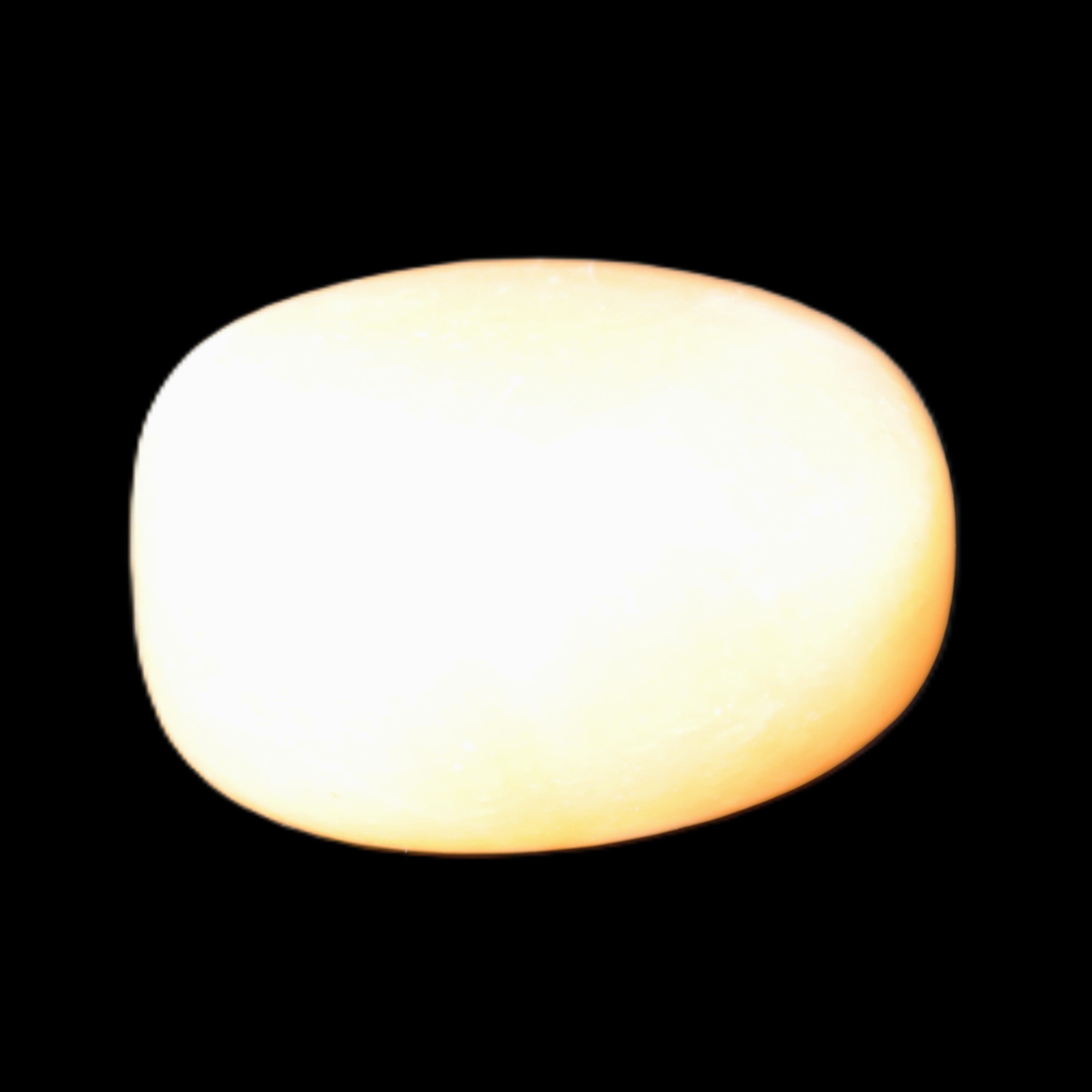 Lemon Calcite tumbled stone 21-24g Rocks and Things Store