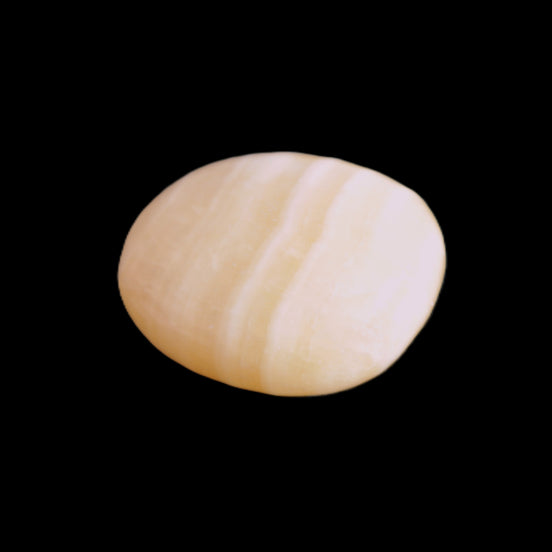 Lemon Calcite tumbled stone 20-29mm 15-18g in sunlight - Rocks and Things Store