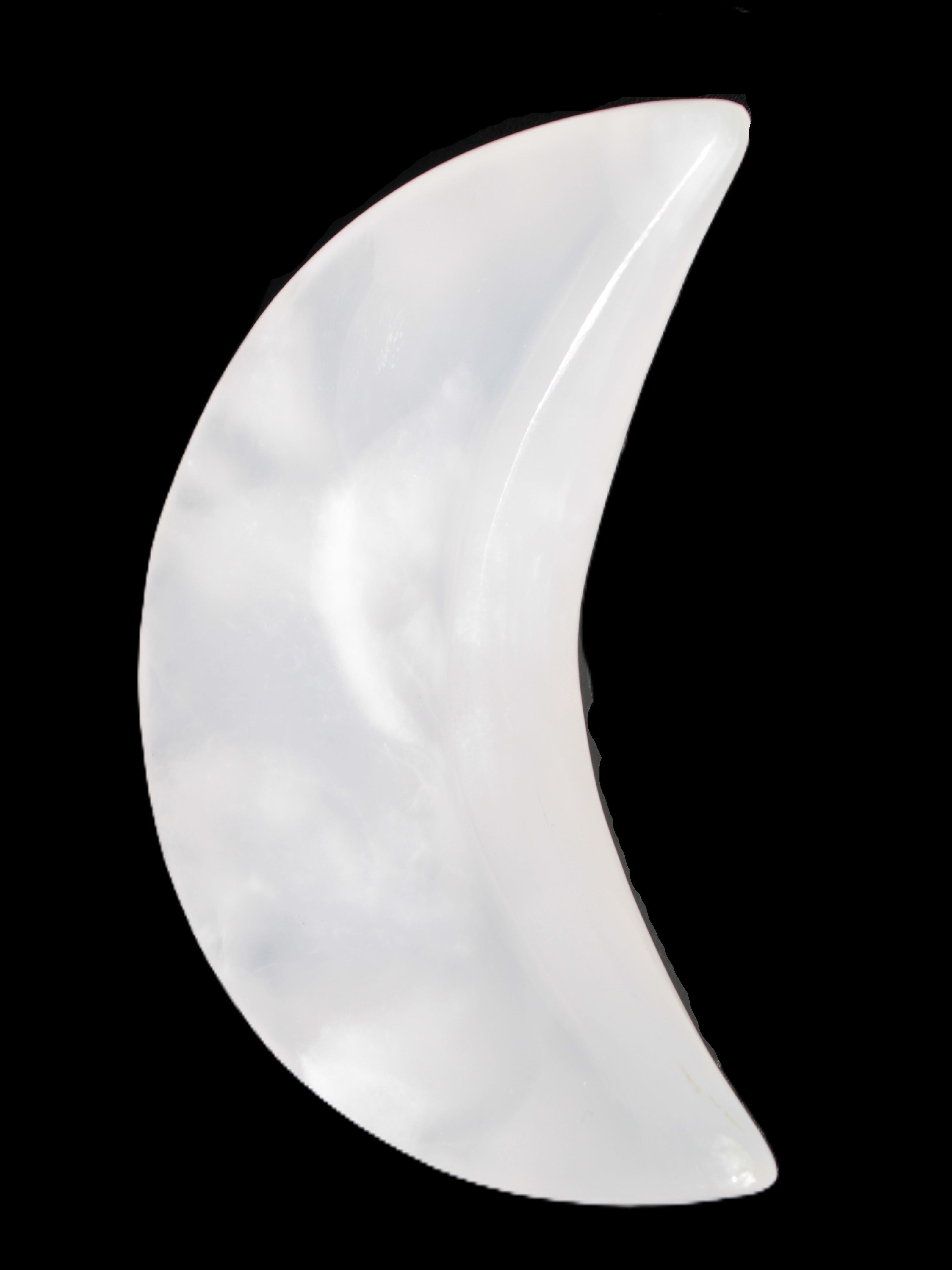 Mangano Calcite moon 72*101mm 171g Rocks and Things Store