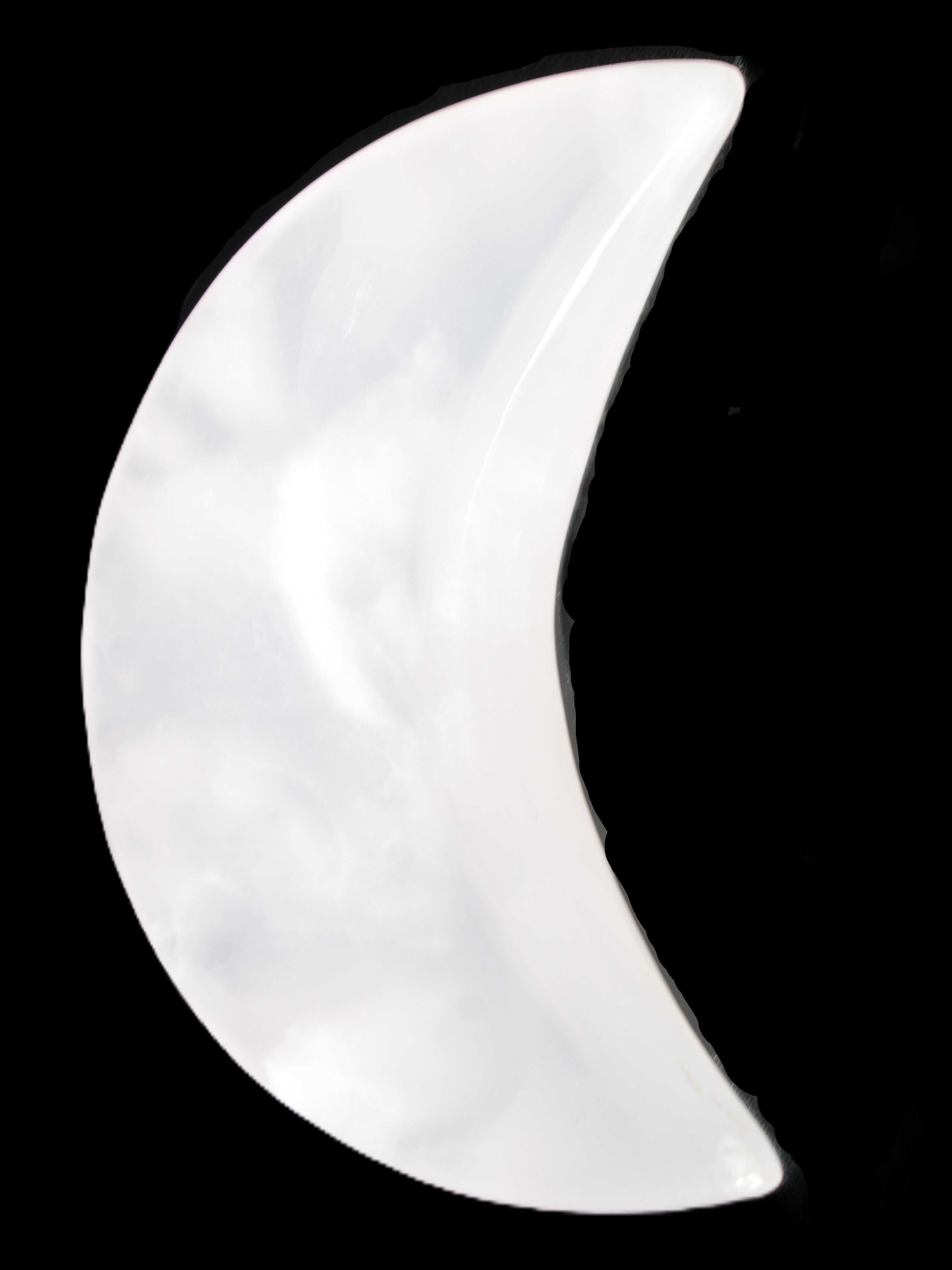 Mangano Calcite moon 72*101mm 171g Rocks and Things Store