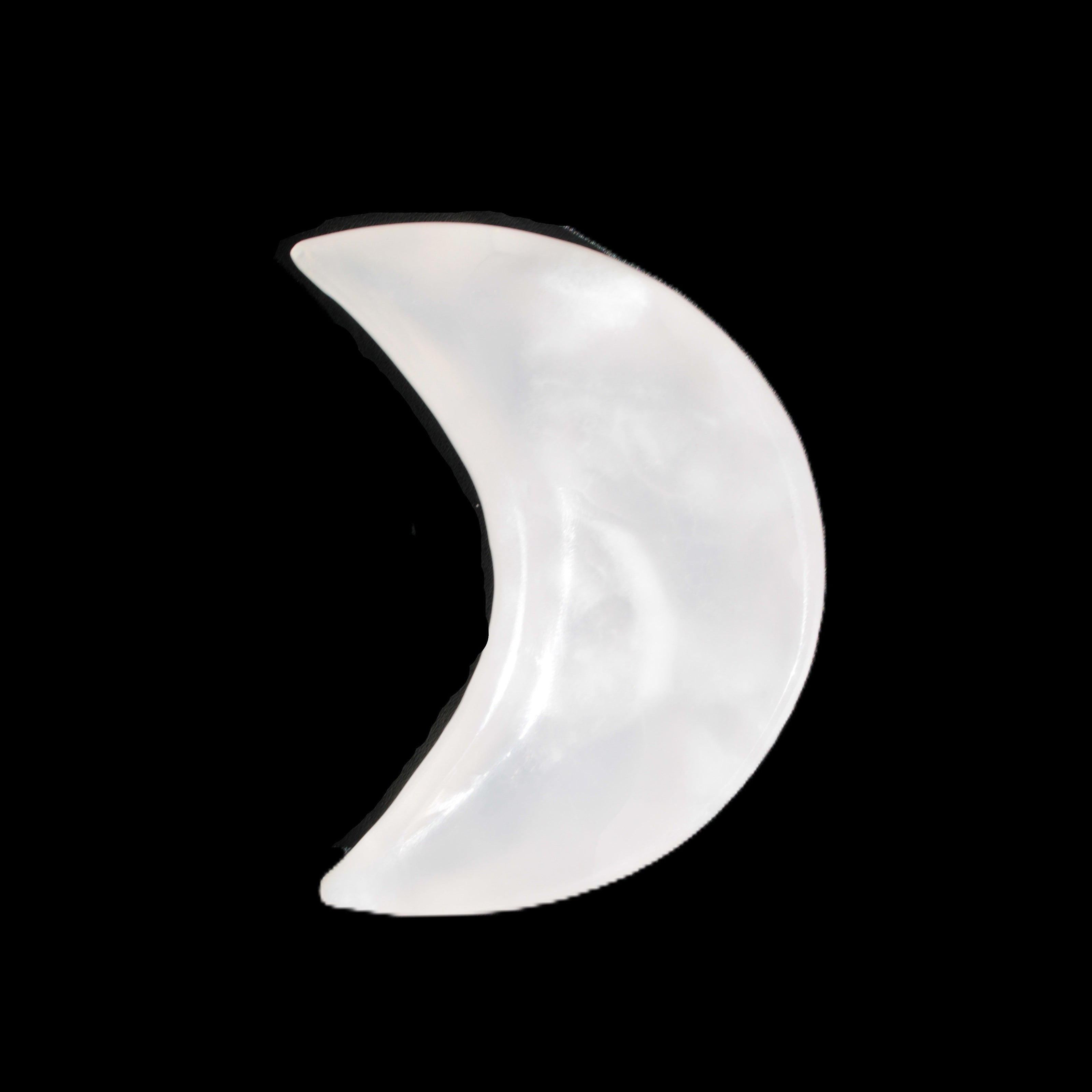 Mangano Calcite moon 72*101mm 171g Rocks and Things Store