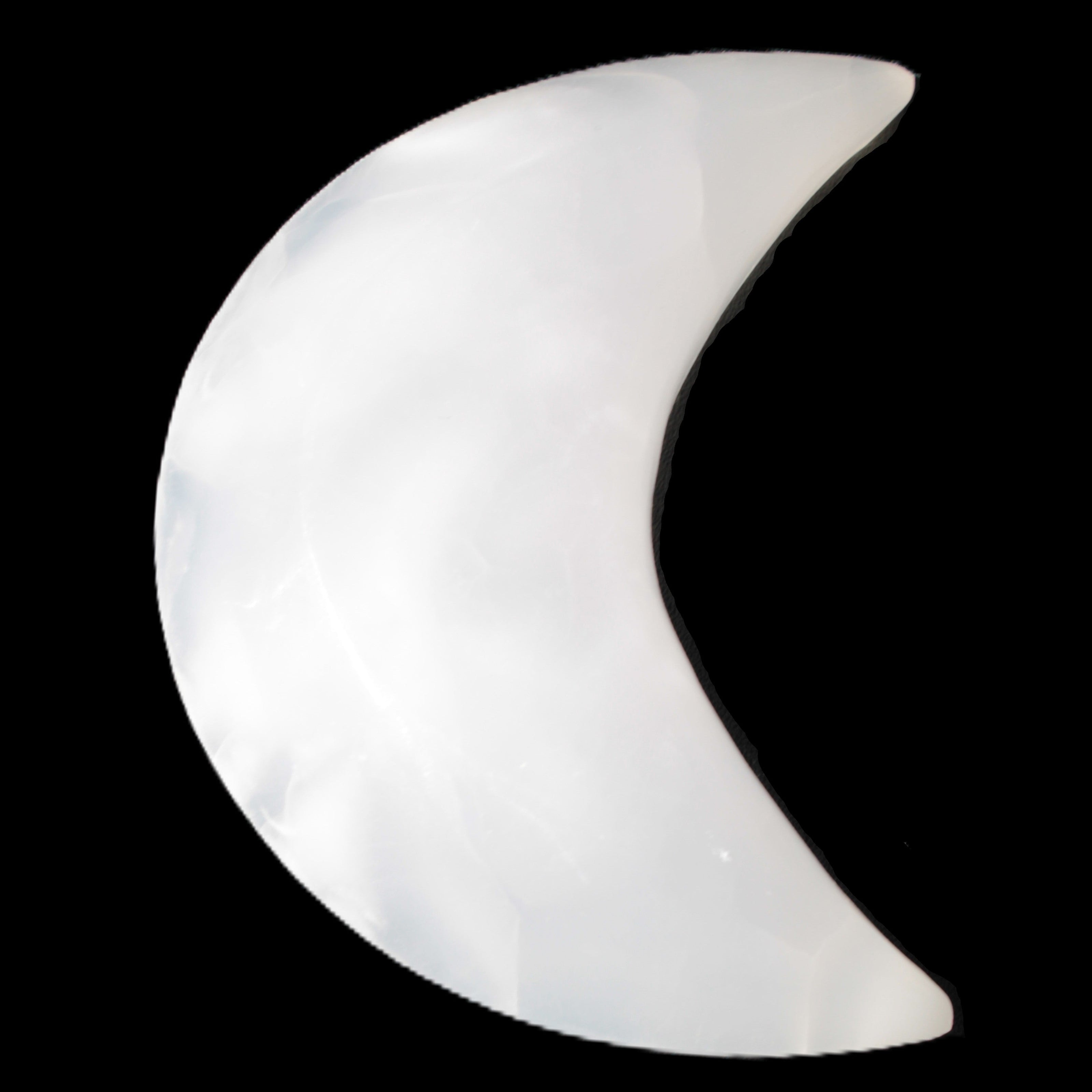 Mangano Calcite moon 72*101mm 171g Rocks and Things Store
