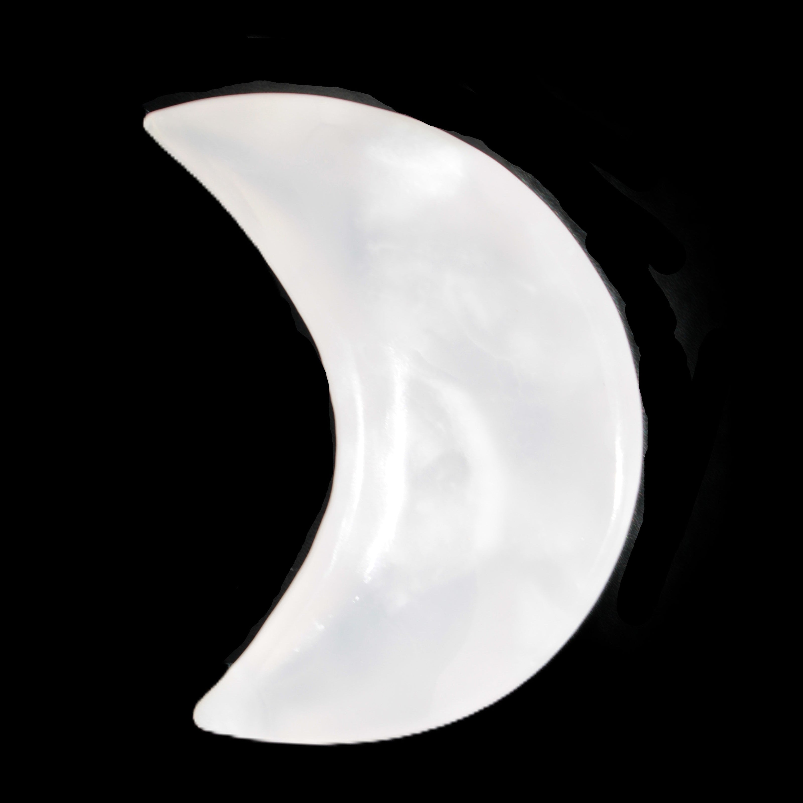 Mangano Calcite moon 72*101mm 171g Rocks and Things Store