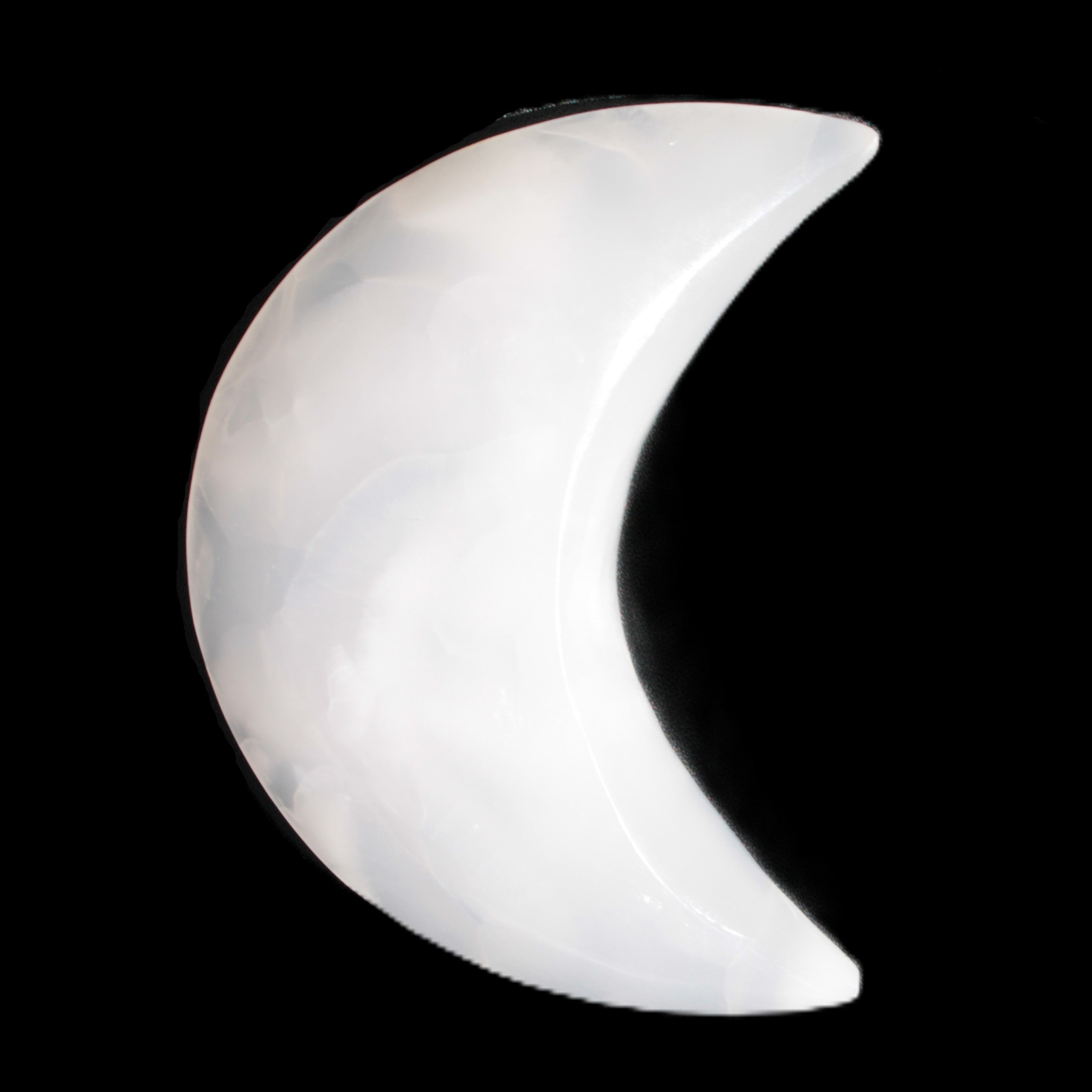 Mangano Calcite moon 72*101mm 171g Rocks and Things Store