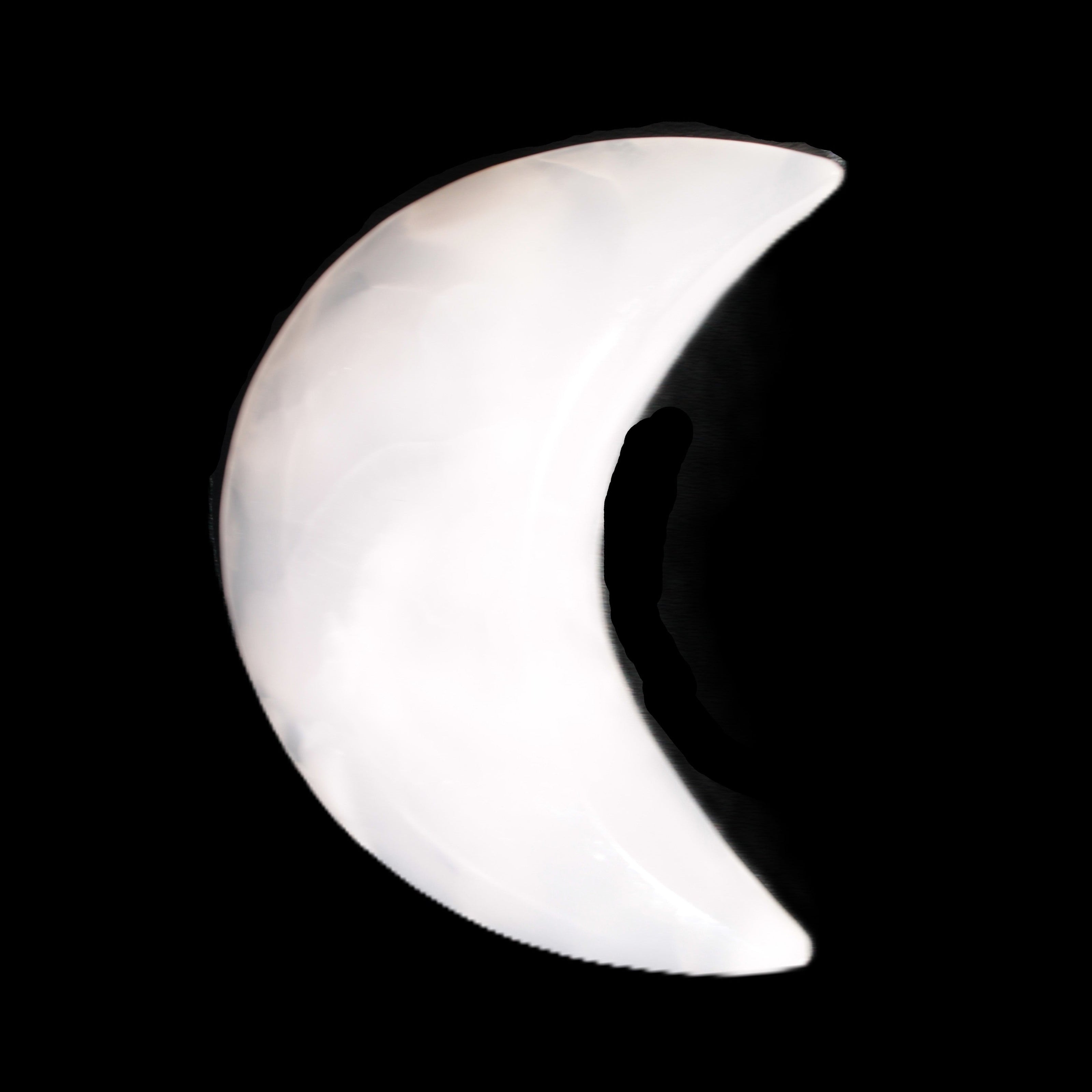 Mangano Calcite moon 72*101mm 171g Rocks and Things Store