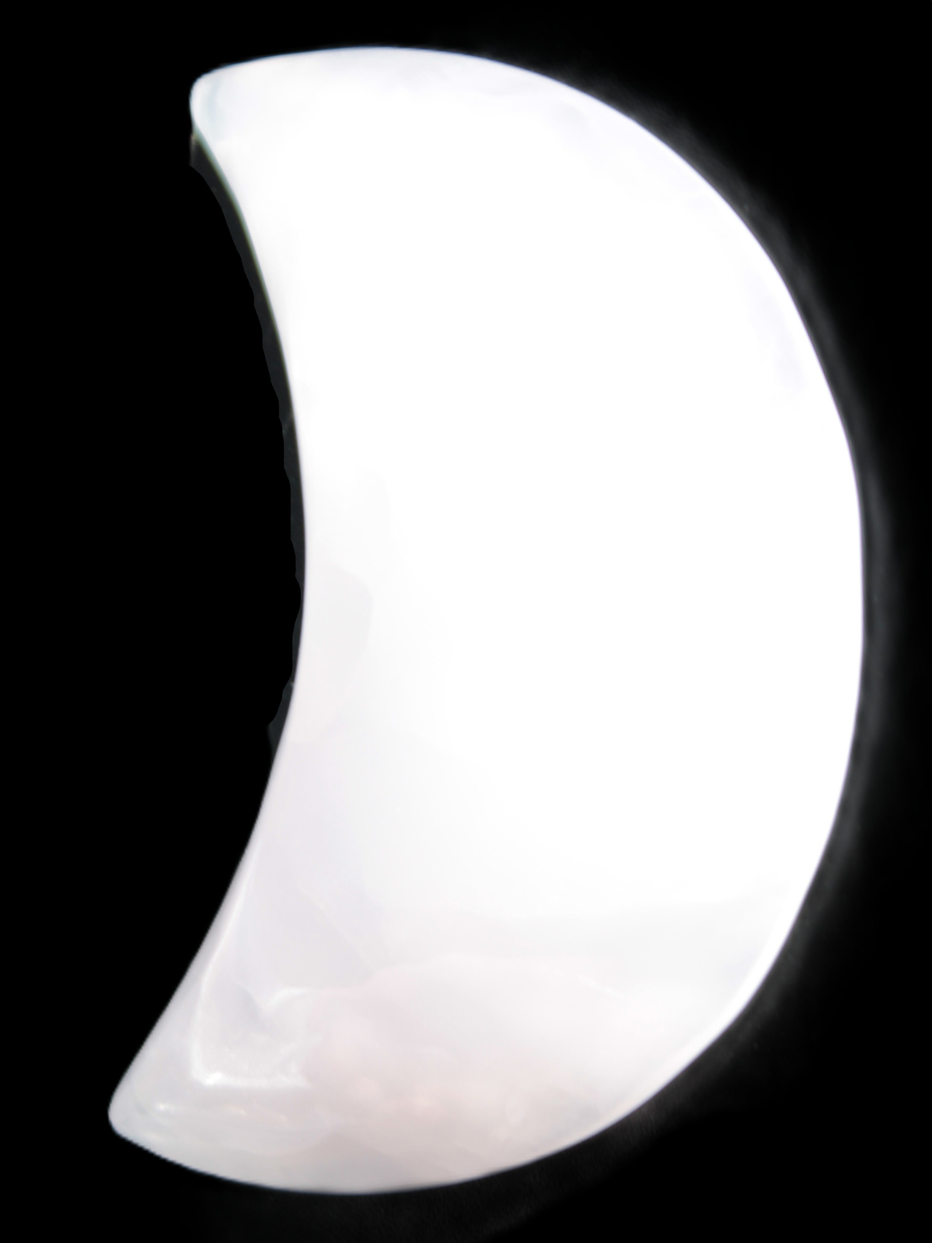 Mangano Calcite moon 72*101mm 171g Rocks and Things Store