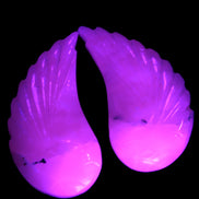 Mangano Calcite angel wings 60/62*115mm (178g & 192g) 380g Rocks and Things Store