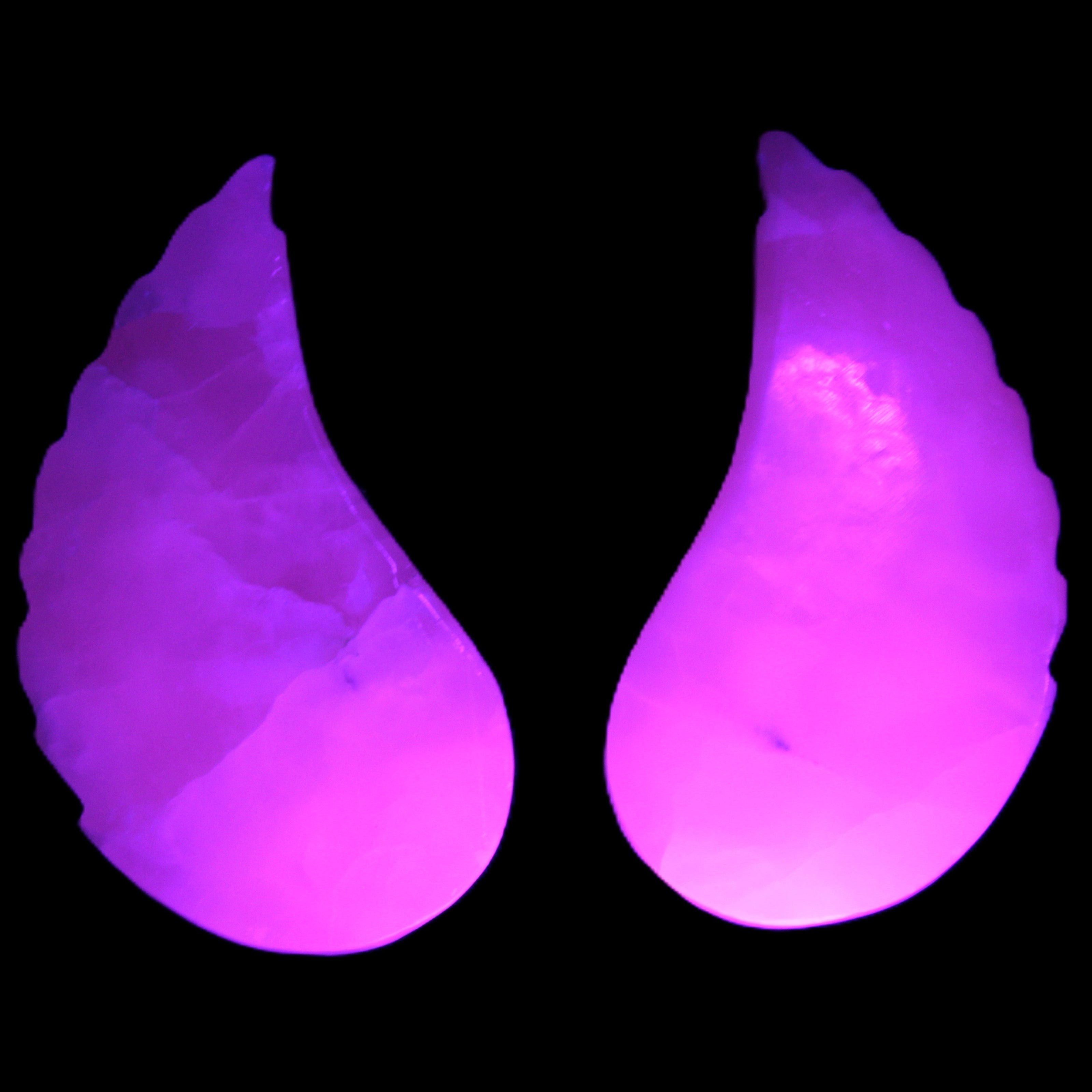 Mangano Calcite angel wings 60/62*115mm (178g & 192g) 380g Rocks and Things Store
