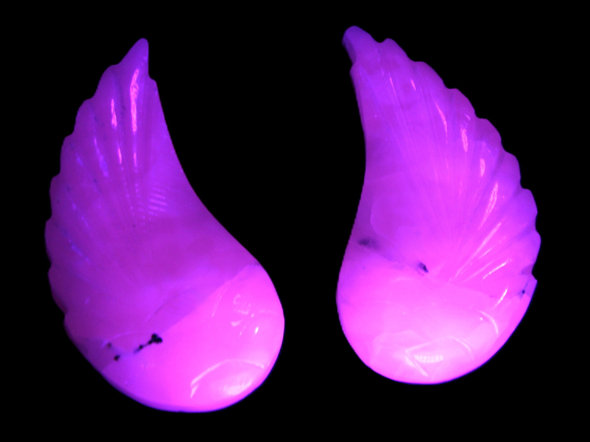 Mangano Calcite angel wings 60/62*115mm (178g & 192g) 380g Rocks and Things Store