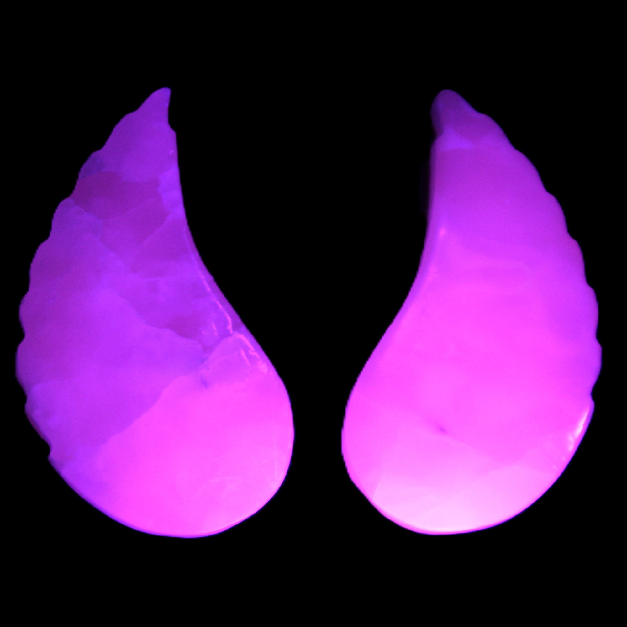 Mangano Calcite angel wings 60/62*115mm (178g & 192g) 380g Rocks and Things Store