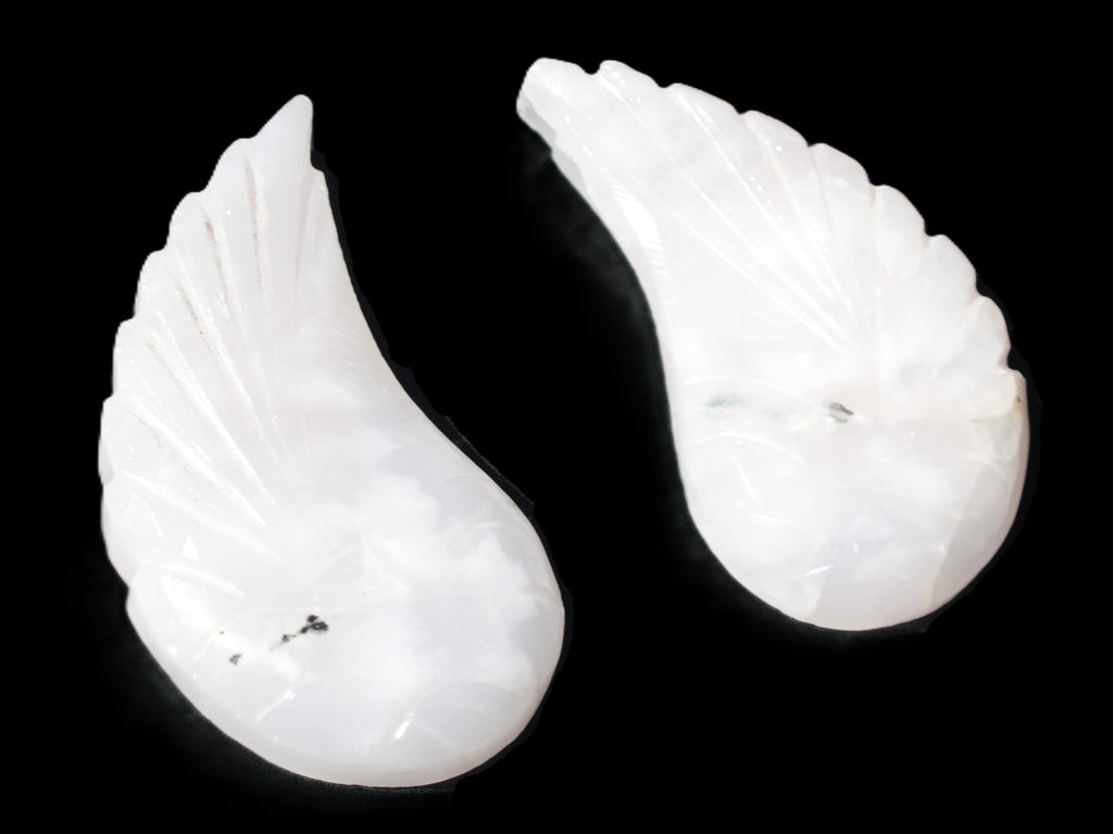 Mangano Calcite angel wings 60/62*115mm (178g & 192g) 380g Rocks and Things Store