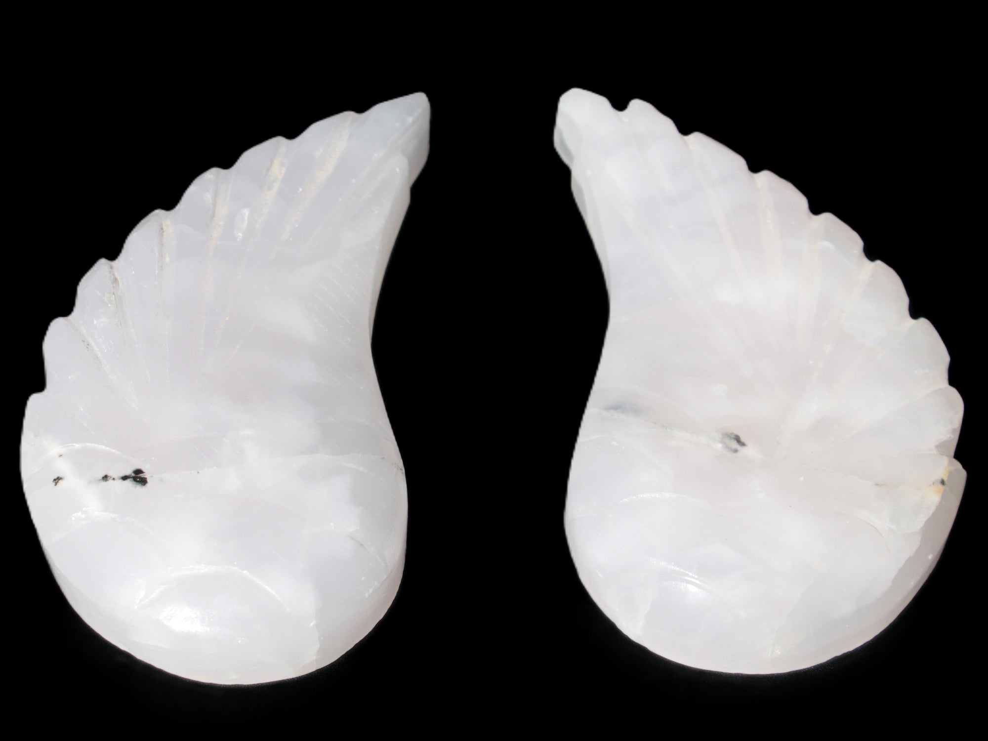 Mangano Calcite angel wings 60/62*115mm (178g & 192g) 380g Rocks and Things Store