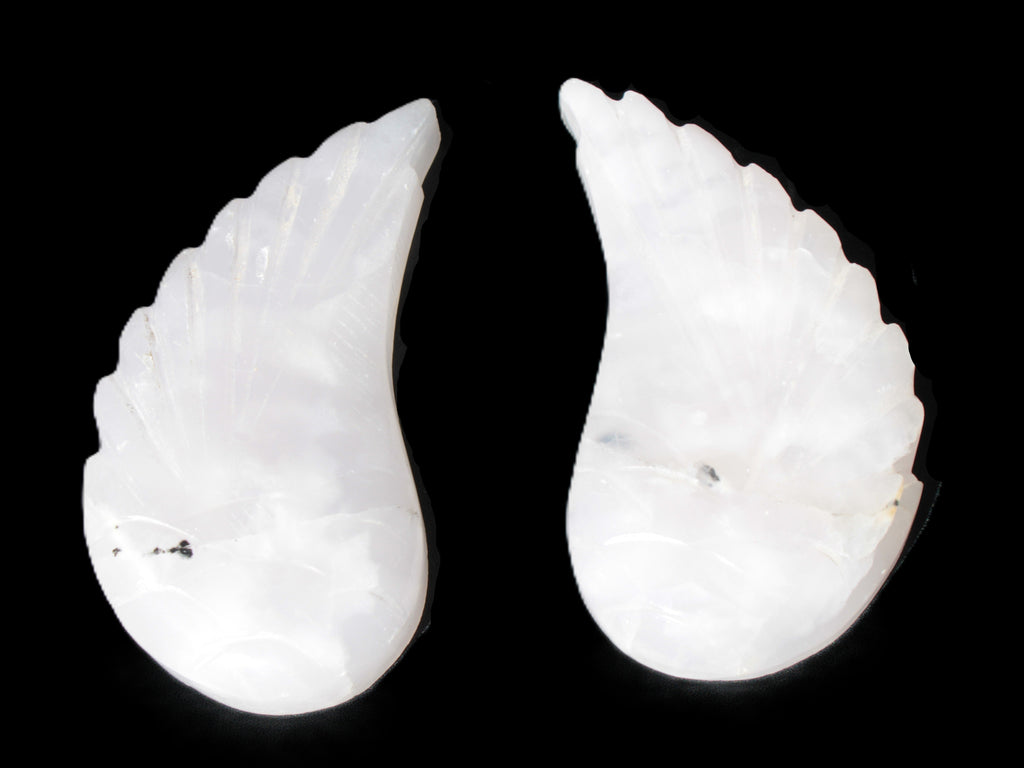 Mangano Calcite angel wings 60/62*115mm (178g & 192g) 380g Rocks and Things Store