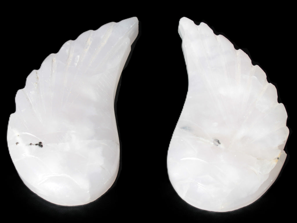 Mangano Calcite angel wings 60/62*115mm (178g & 192g) 380g Rocks and Things Store